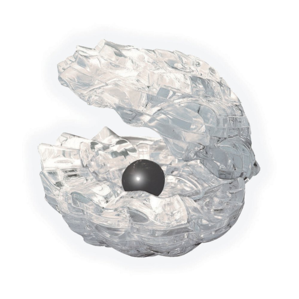 Areyougame.Com Black Pearl in Clear Shell - 48 Pieces 3D Crystal Puzzle AreYouGame.com