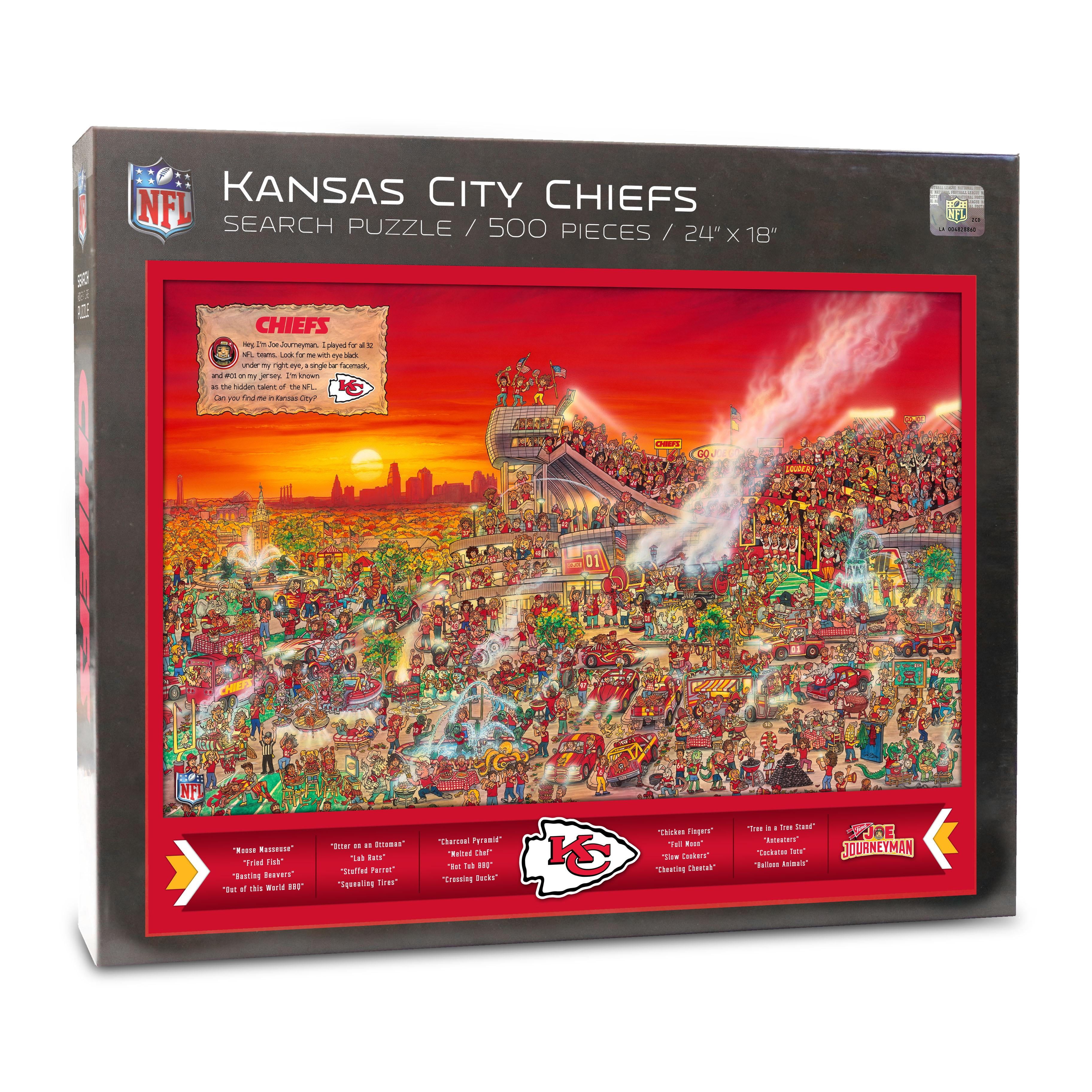 YouTheFan NFL Kansas City Chiefs Joe Journeyman Puzzle - 500 PC YouTheFan