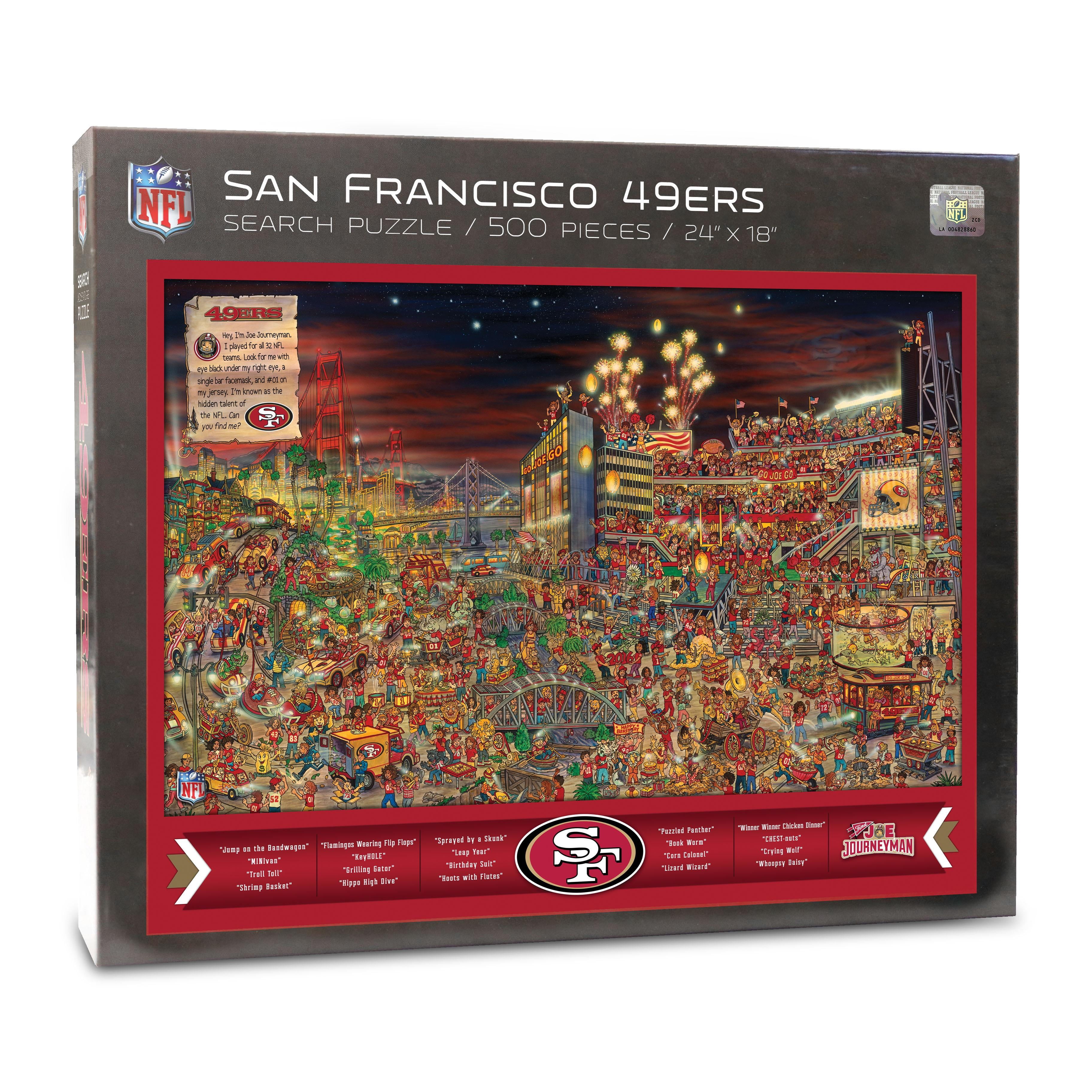 YouTheFan NFL 49ers Joe Journeyman Puzzle - 500 PC YouTheFan