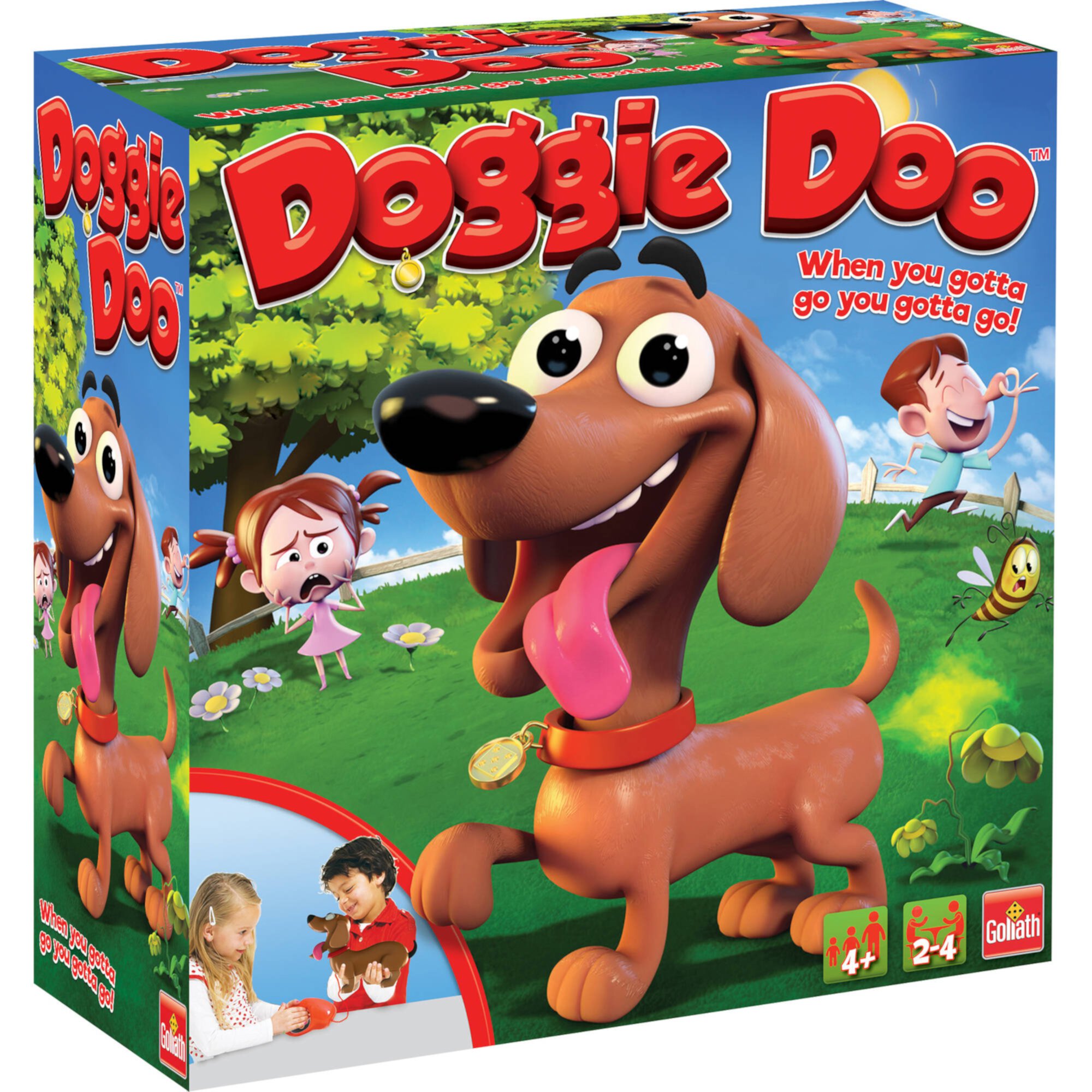 Goliath Doggie Doo Game - Unpredictable Action - Feed the Doggie and Clean Up His Doo to Win Goliath