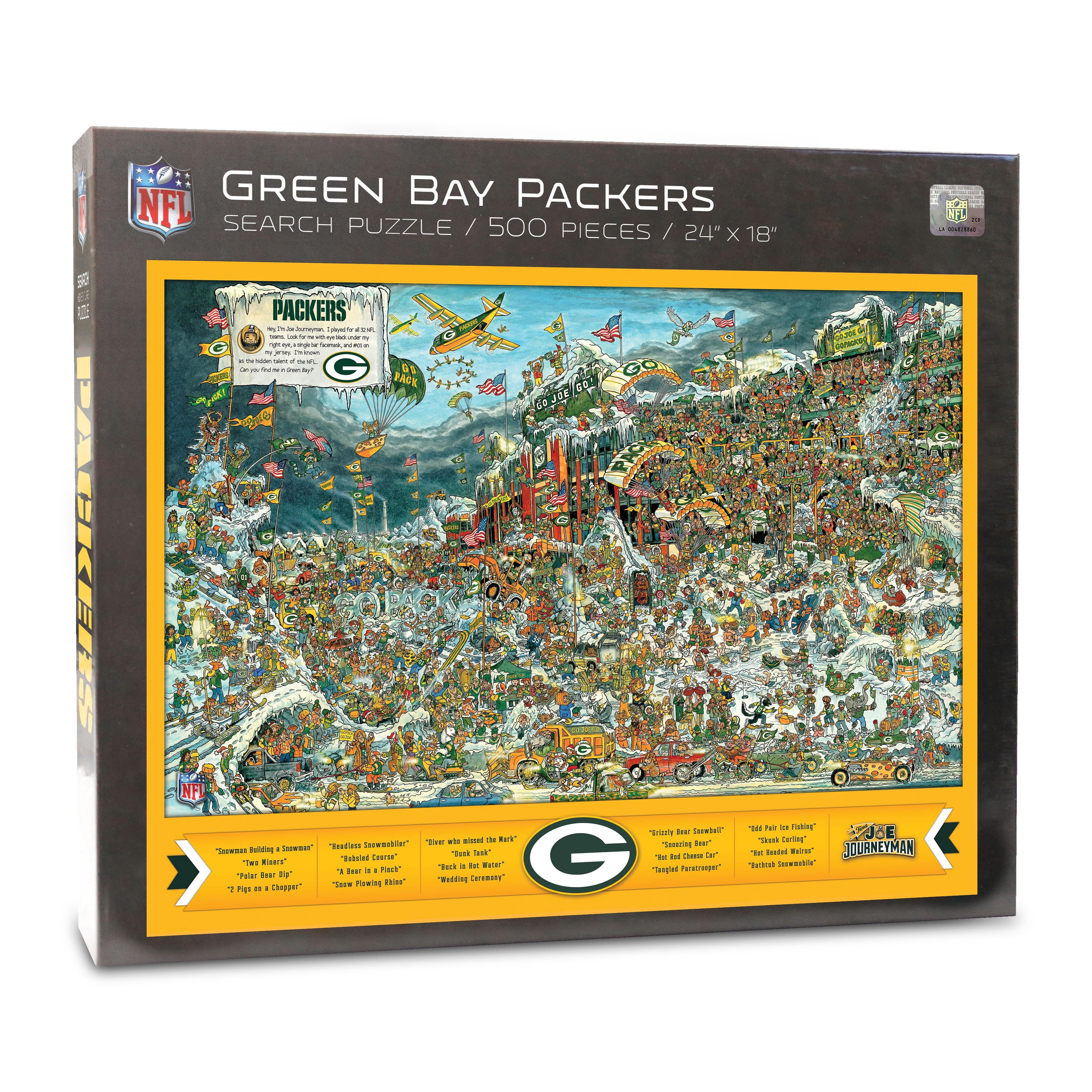 YouTheFan NFL Green Bay Packers Joe Journeyman Puzzle - 500 PC YouTheFan