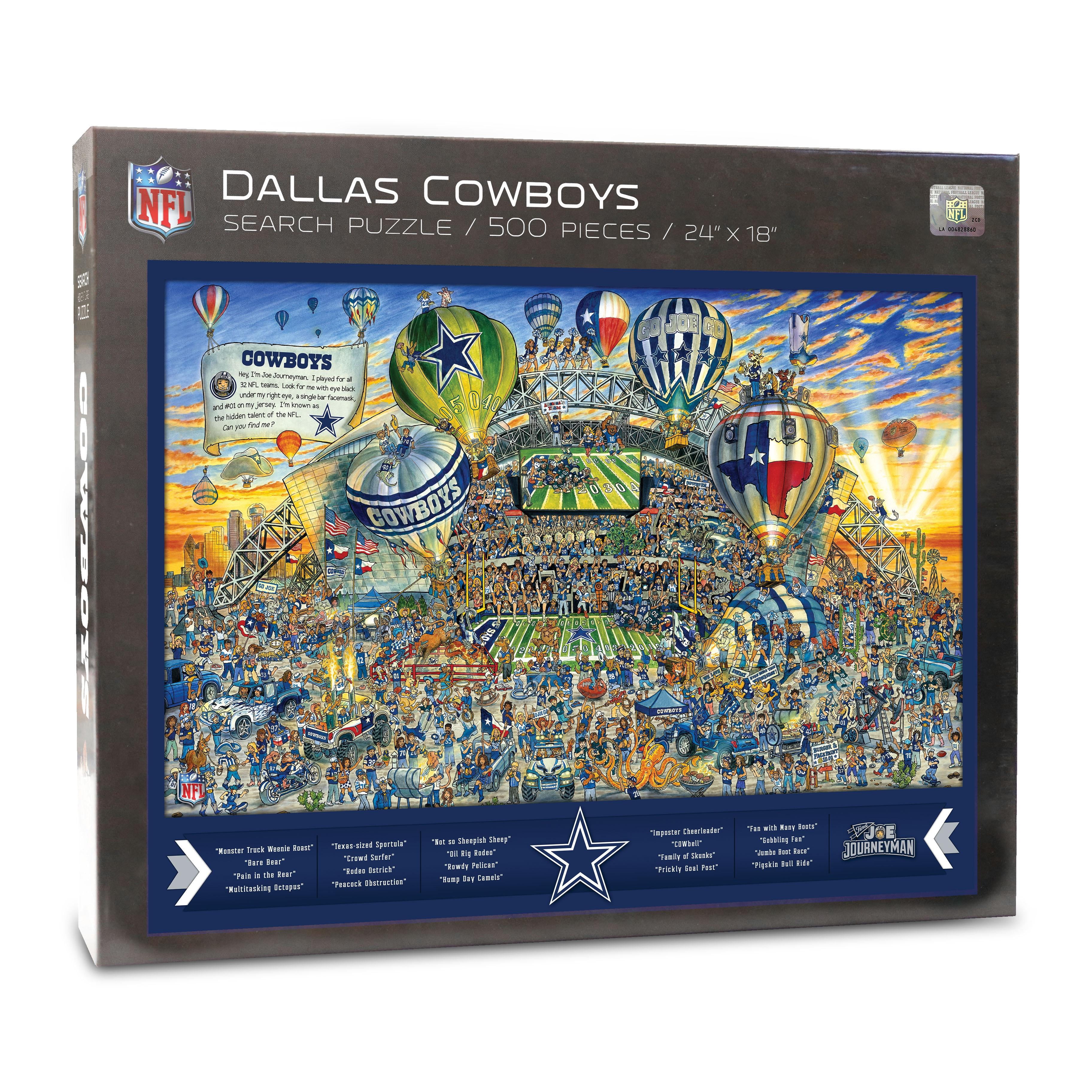 YouTheFan NFL Dallas Cowboys Joe Journeyman Puzzle - 500 PC YouTheFan