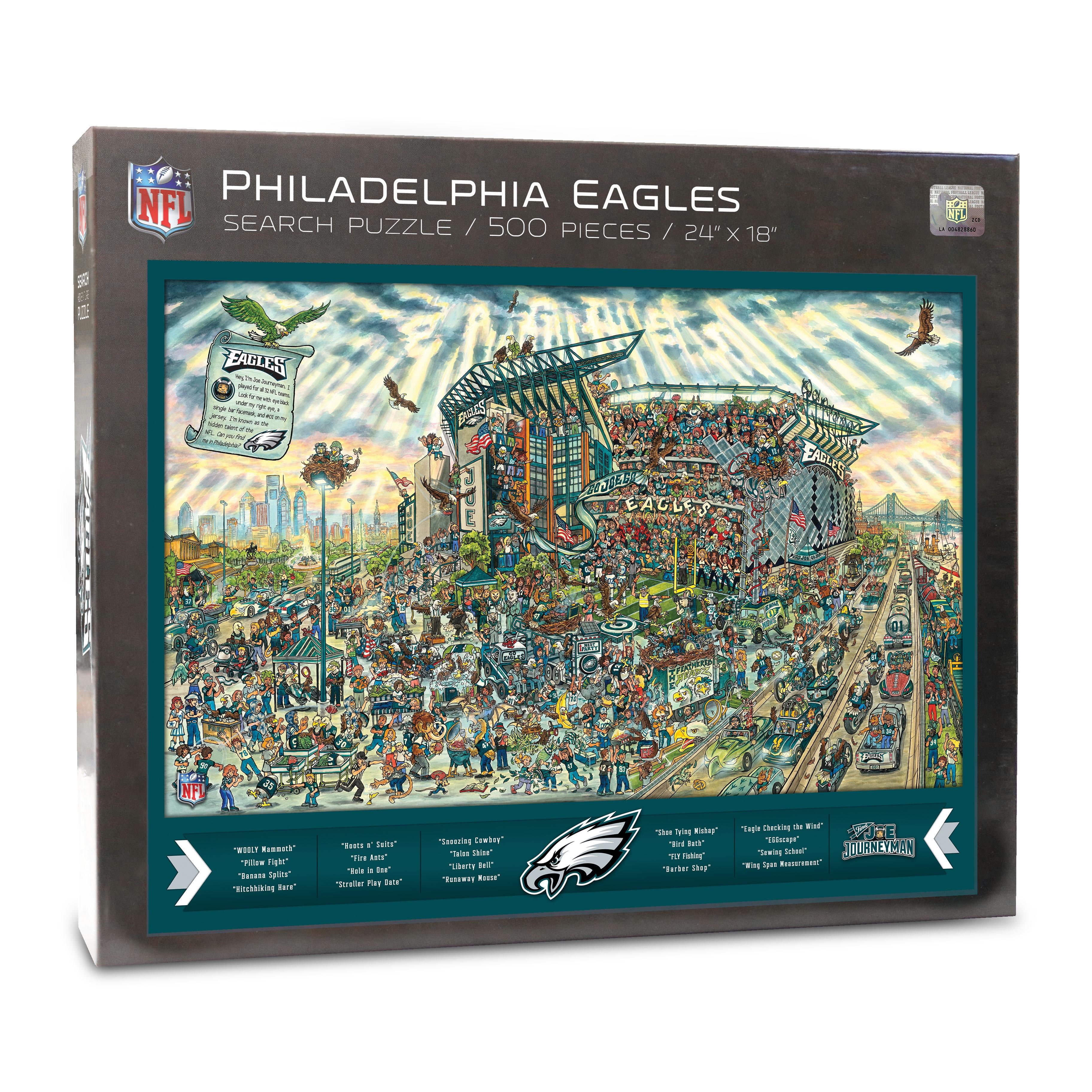 Eagles 500-Piece Joe Journeyman Puzzle YouTheFan