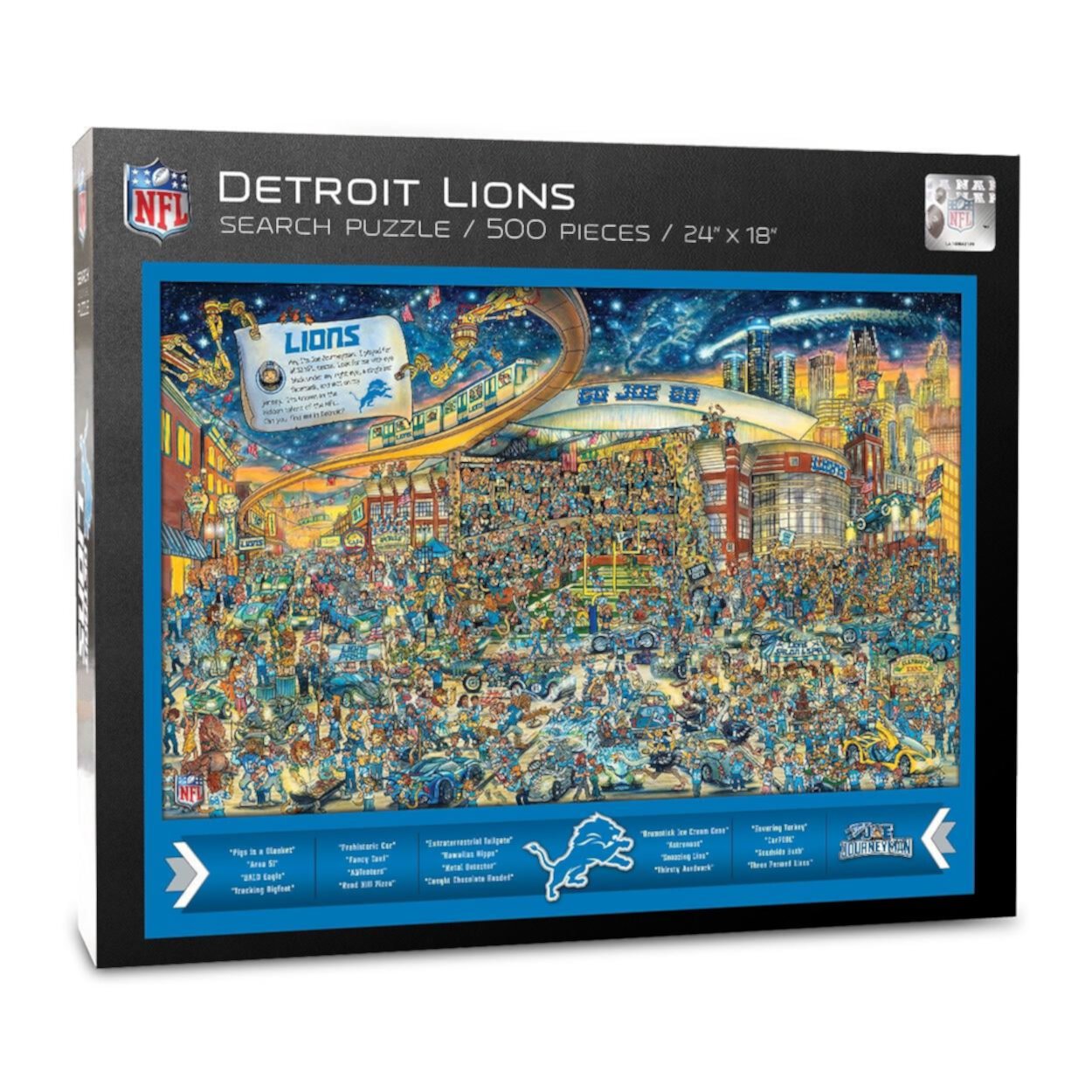 Detroit Lions 500-Piece Joe Journeyman Puzzle YouTheFan