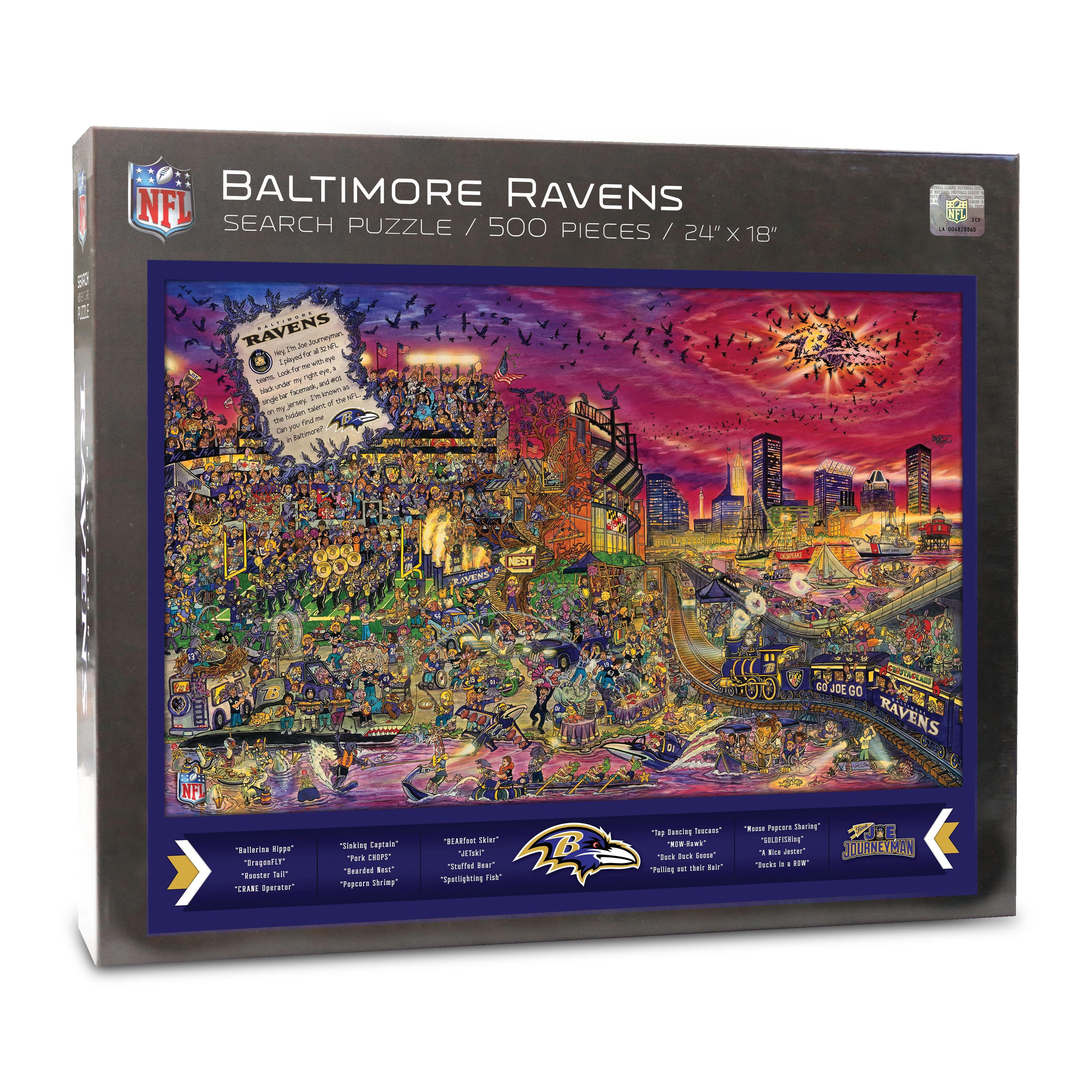 YouTheFan NFL Baltimore Ravens Joe Journeyman Puzzle - 500 PC YouTheFan