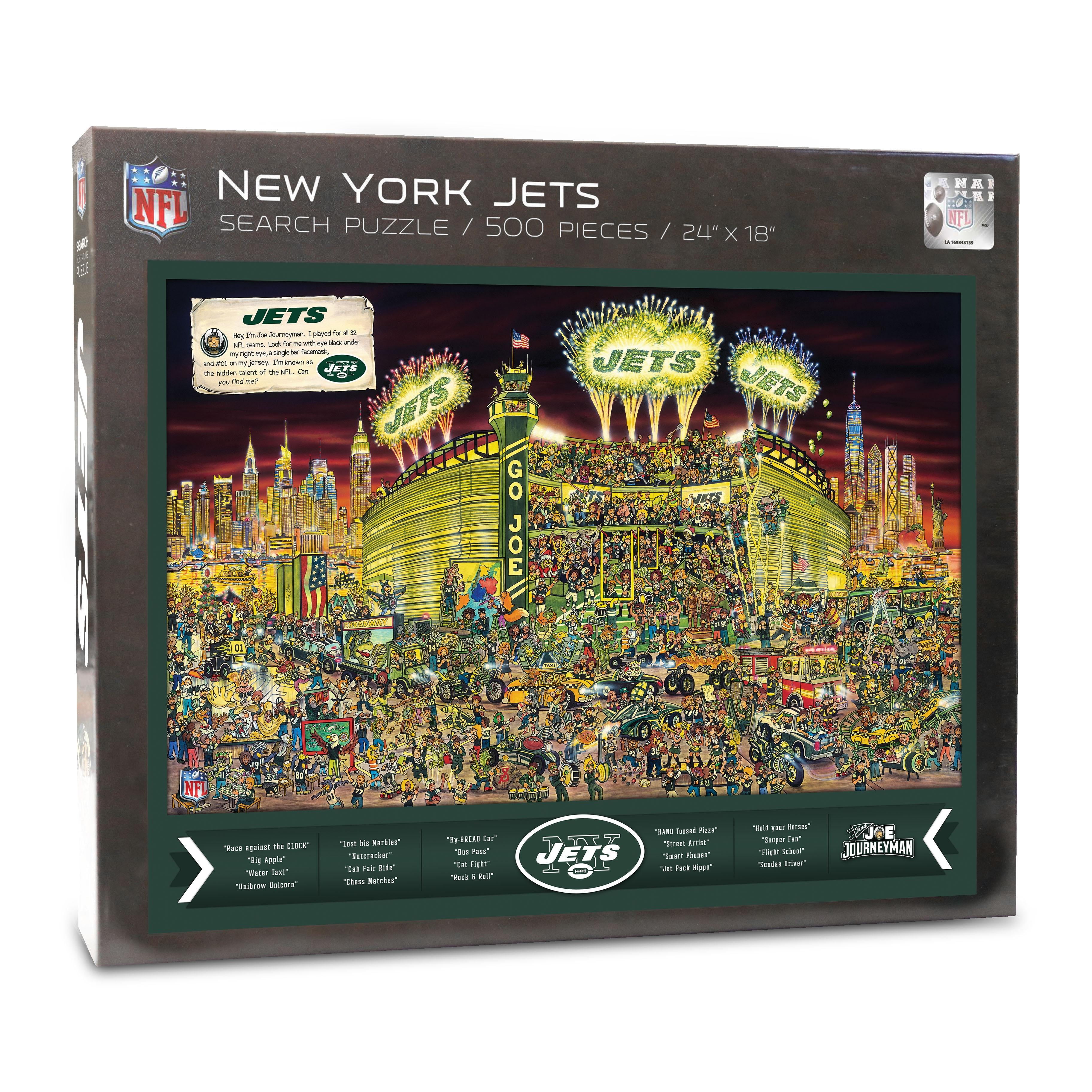 YouTheFan NFL Jets Joe Journeyman Puzzle - 500 PC YouTheFan