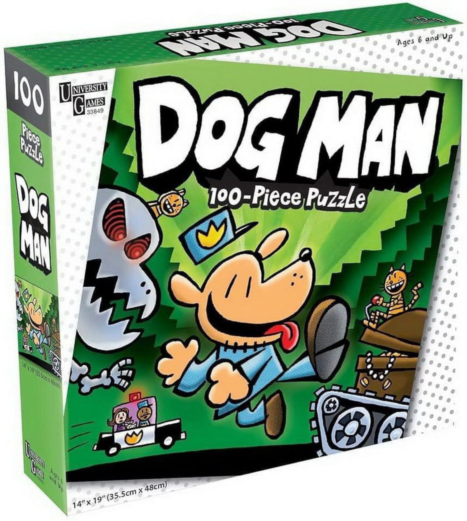 University Games 100-Piece Dog Man Unleashed Interlocking Jigsaw Puzzle University Games