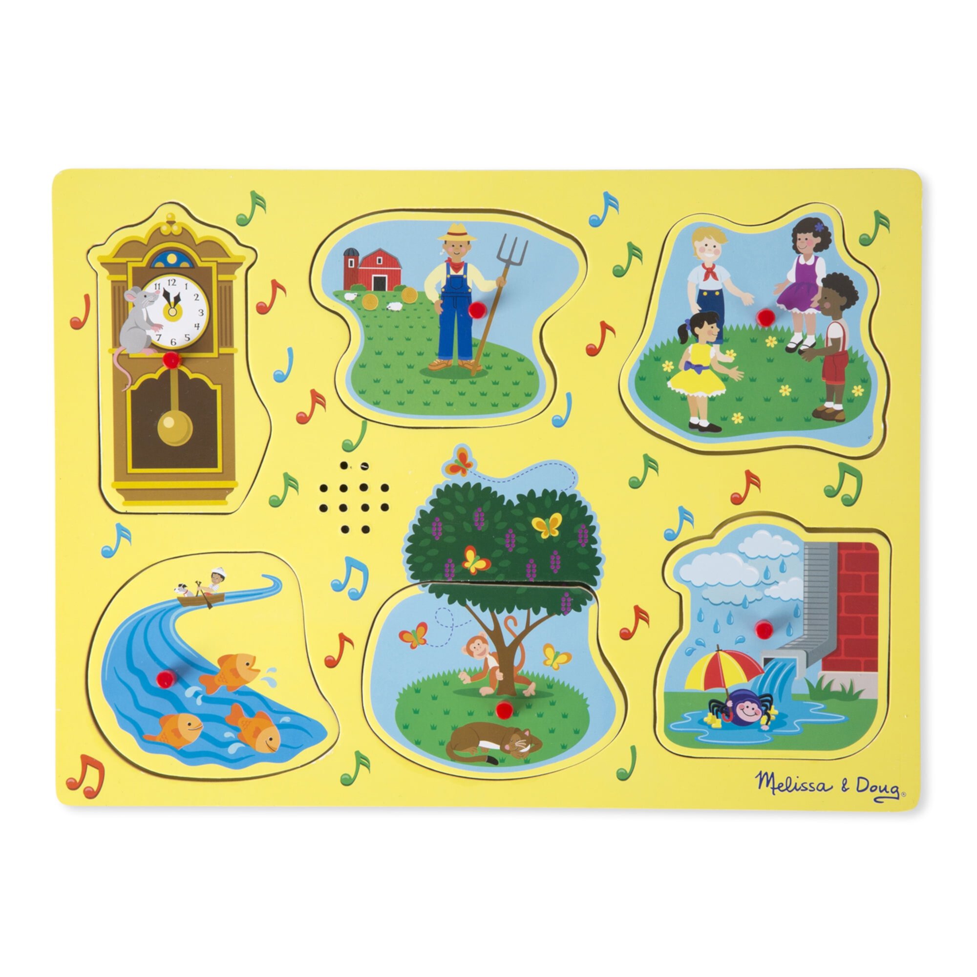 Melissa & Doug Nursery Rhymes 1 Sound Puzzle - 6 PIeces Melissa & Doug