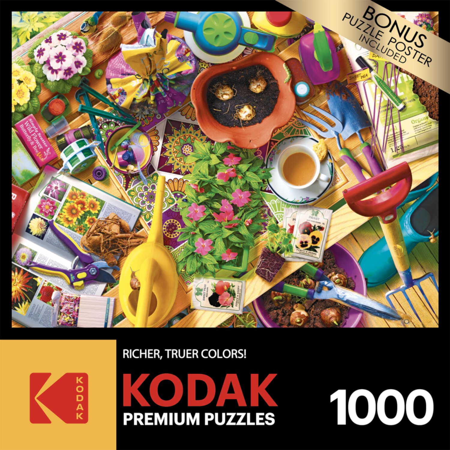 Cra-Z-Art Kodak 1000-Piece Puzzle Inside the Gardner's Shed Adult Jigsaw Puzzle Cra-Z-Art