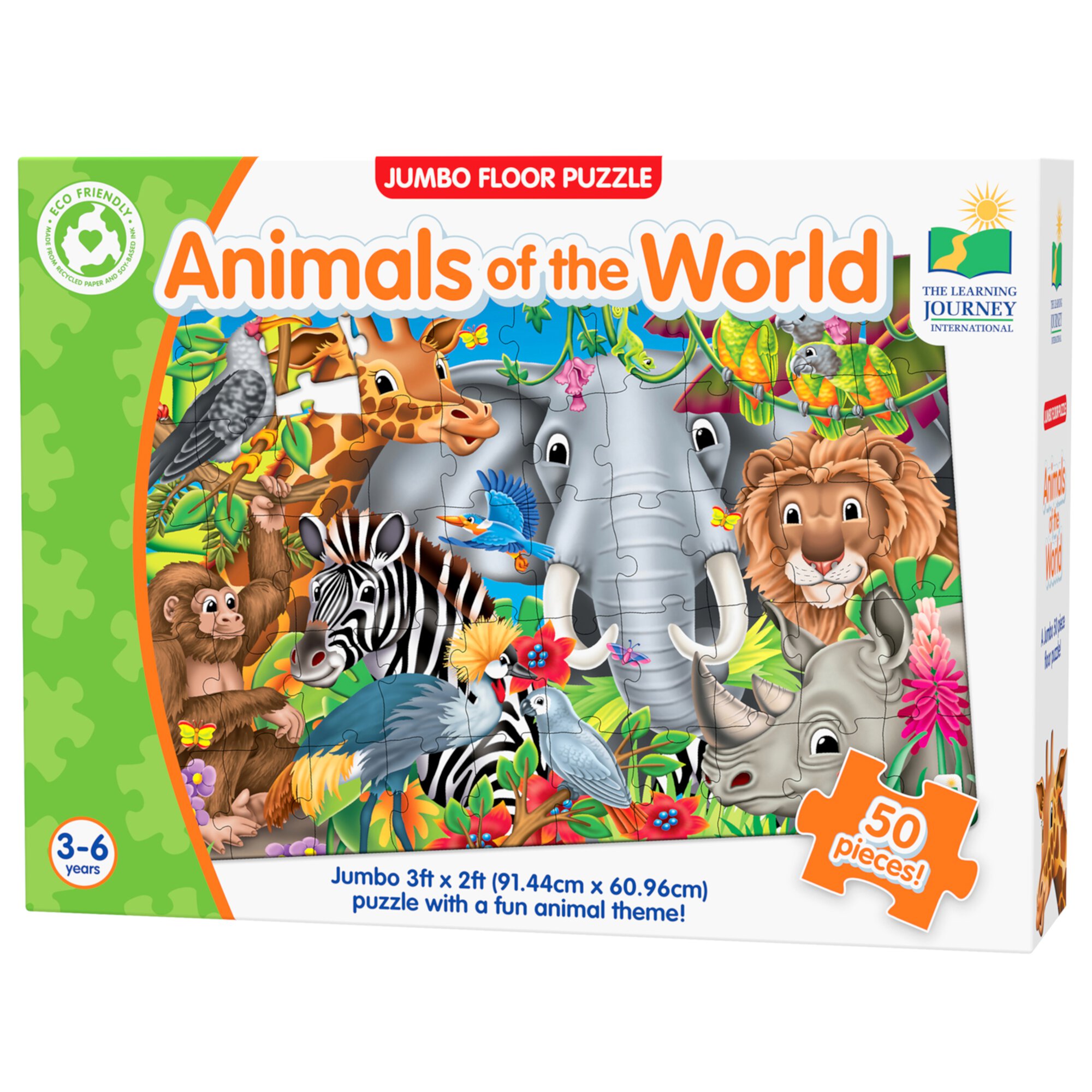 Jumbo Floor Puzzles, Animals of the World The Learning Journey