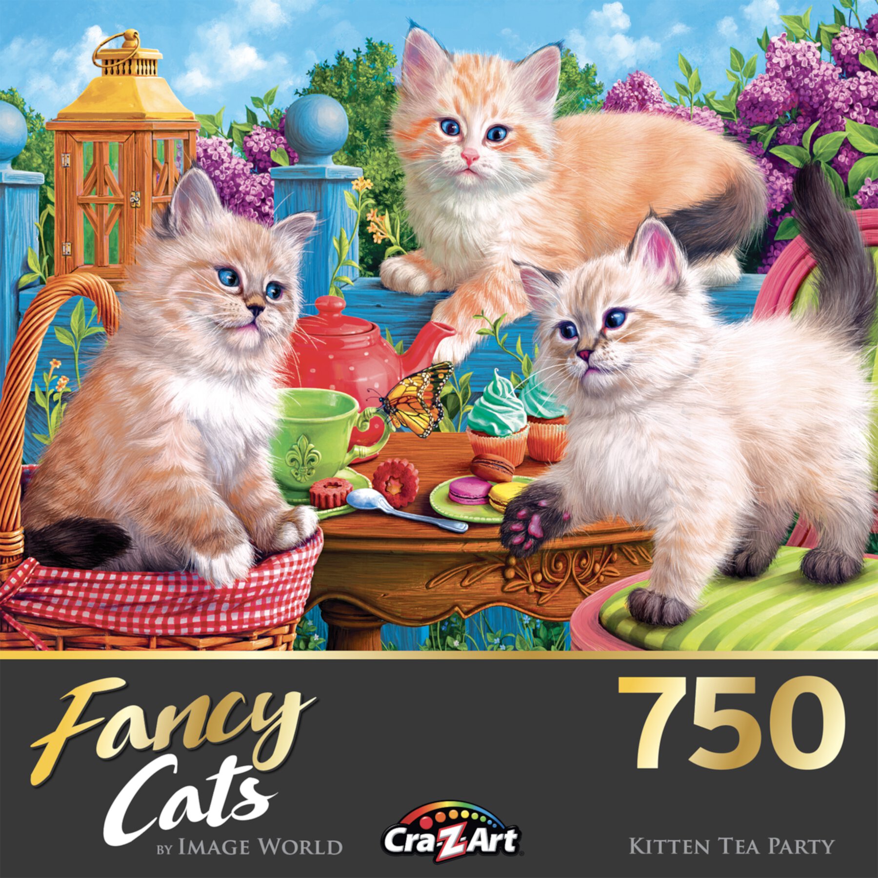 Cra-Z-Art Fancy Cats 750-Piece Kitten Tea Party Jigsaw Puzzle Cra-Z-Art