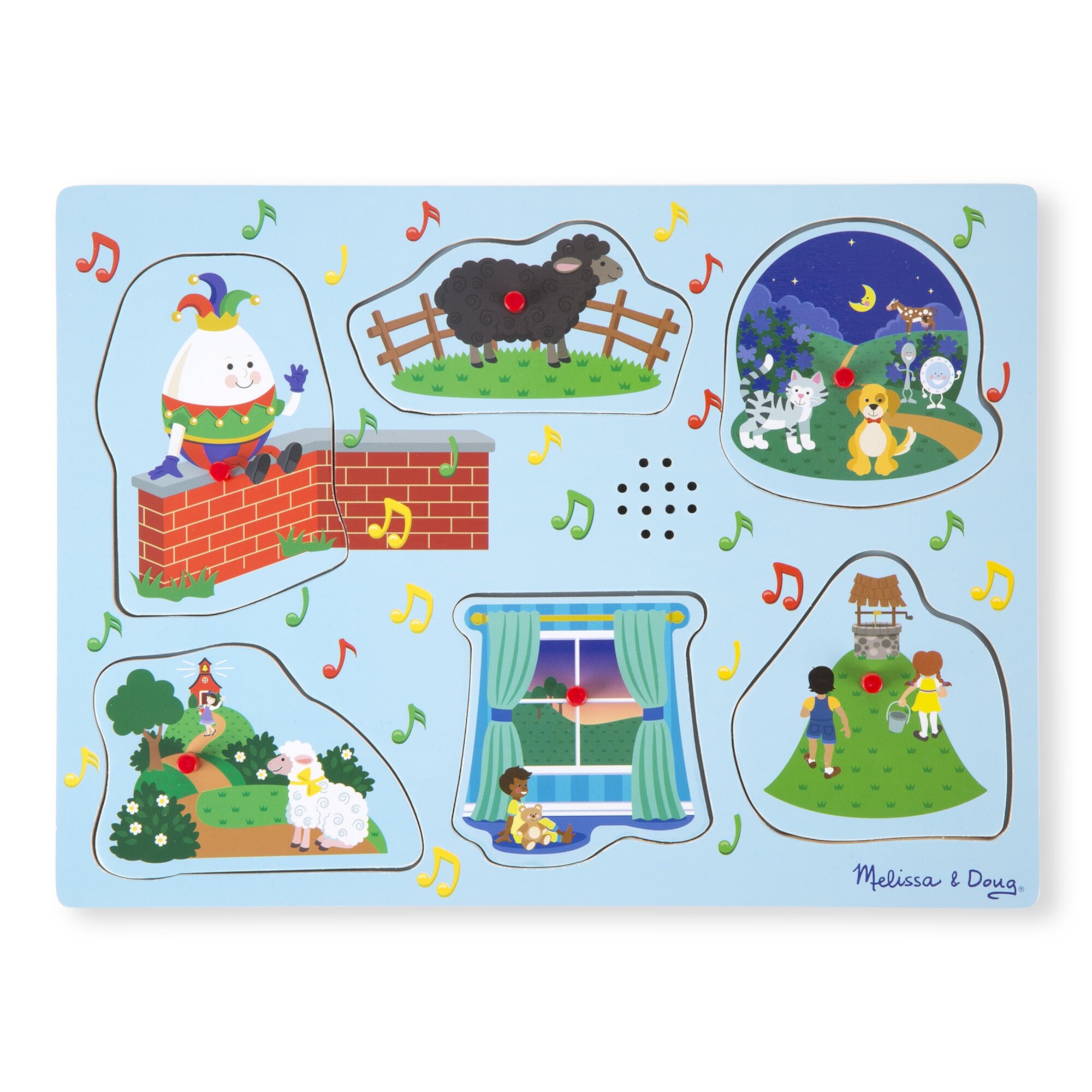 Melissa & Doug Nursery Rhymes 1 Sound Puzzle - 6 PIeces Melissa & Doug