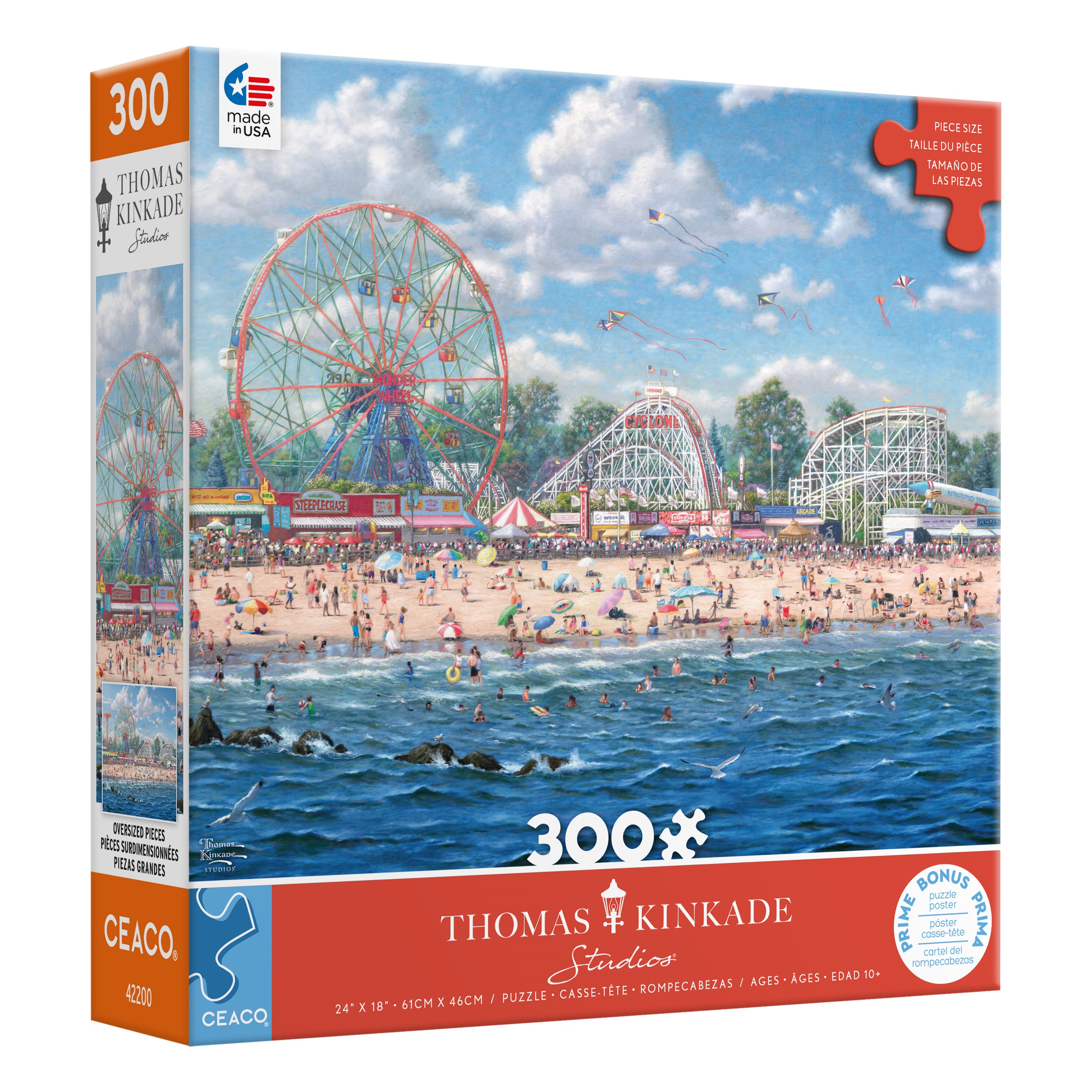 Ceaco Coney Island Bex Parkin 300 Piece Interlocking Jigsaw Puzzle Ceaco