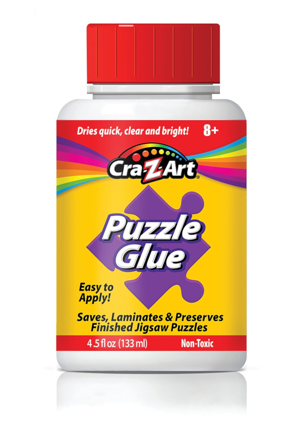 Cra-Z-Art Puzzle Glue 4.5 Ounce Bottle with Spreader, Ages 8 to Adult Cra-Z-Art