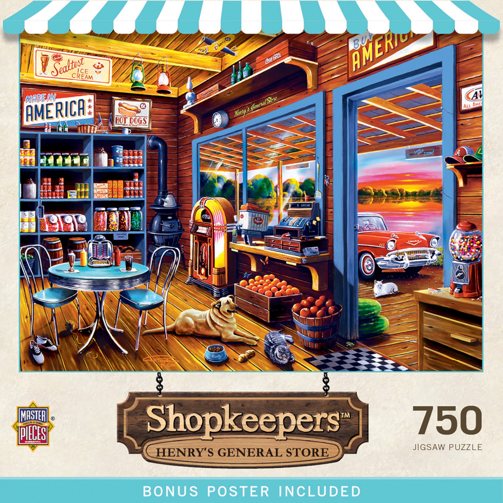 MasterPieces 750 Piece Jigsaw Puzzle - Henry's General Store - 18"x24" Visit the MasterPieces Store