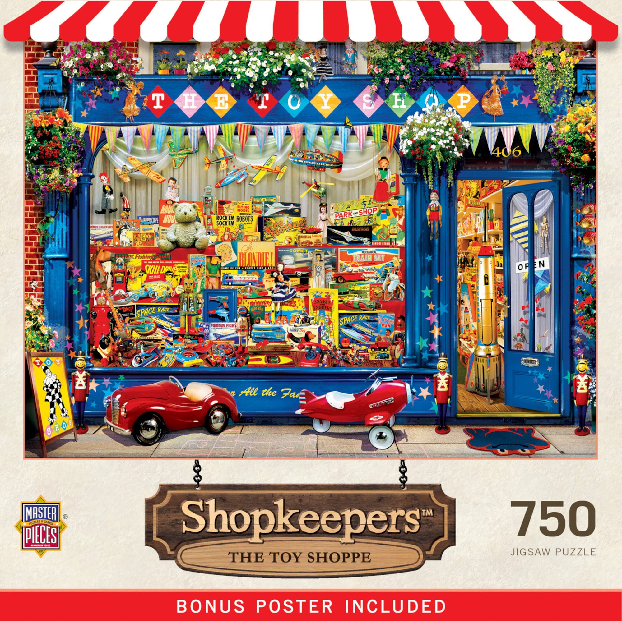 MasterPieces 750 Piece Jigsaw Puzzle for Adults - The Toy Shoppe - 18"x24" Visit the MasterPieces Store