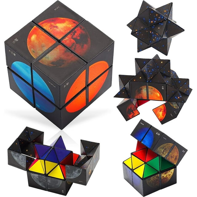 Gifts for 6-7-8-9-10 Year Old Boys Girls Fidget Cube-Games for Kids Girls Age 6-13 Magic-Cube Novelty Toys for 7-14 Year Old Teen Boys Christmas Easter Gifts Stress Relief Travel Game for Kid Adults Dream Fun