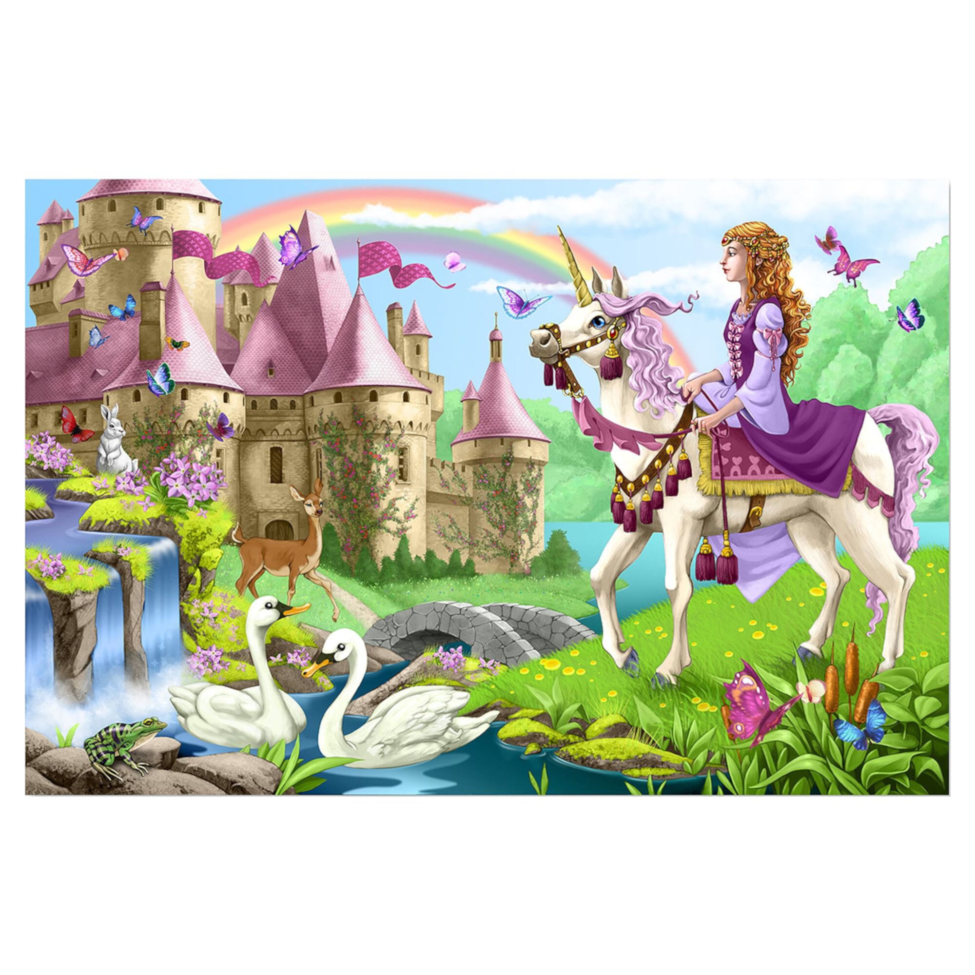 Melissa & Doug Fairy Tale Castle Jumbo Jigsaw Floor Puzzle (48 pcs, 2 x 3 feet) - FSC Certified Melissa & Doug