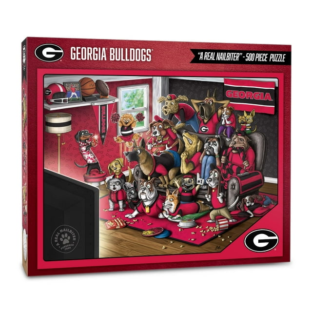 YouTheFan NCAA Georgia Bulldogs Purebred Fans Nailbiter Puzzle - 500 PC YouTheFan