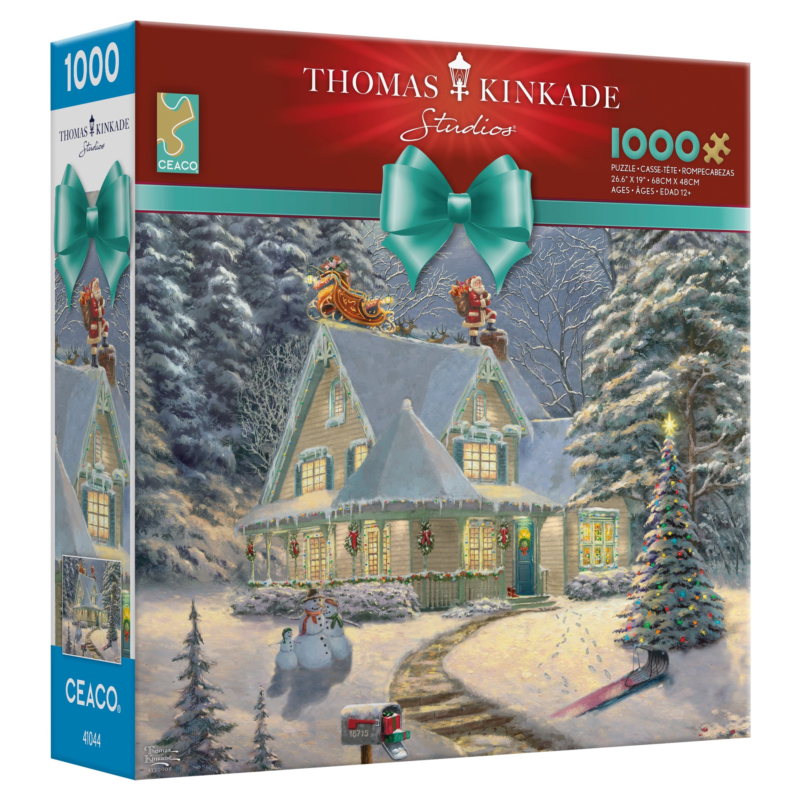 Ceaco 1000-Piece Thomas Kinkade Holiday Midnight Delivery Interlocking Jigsaw Puzzle Ceaco