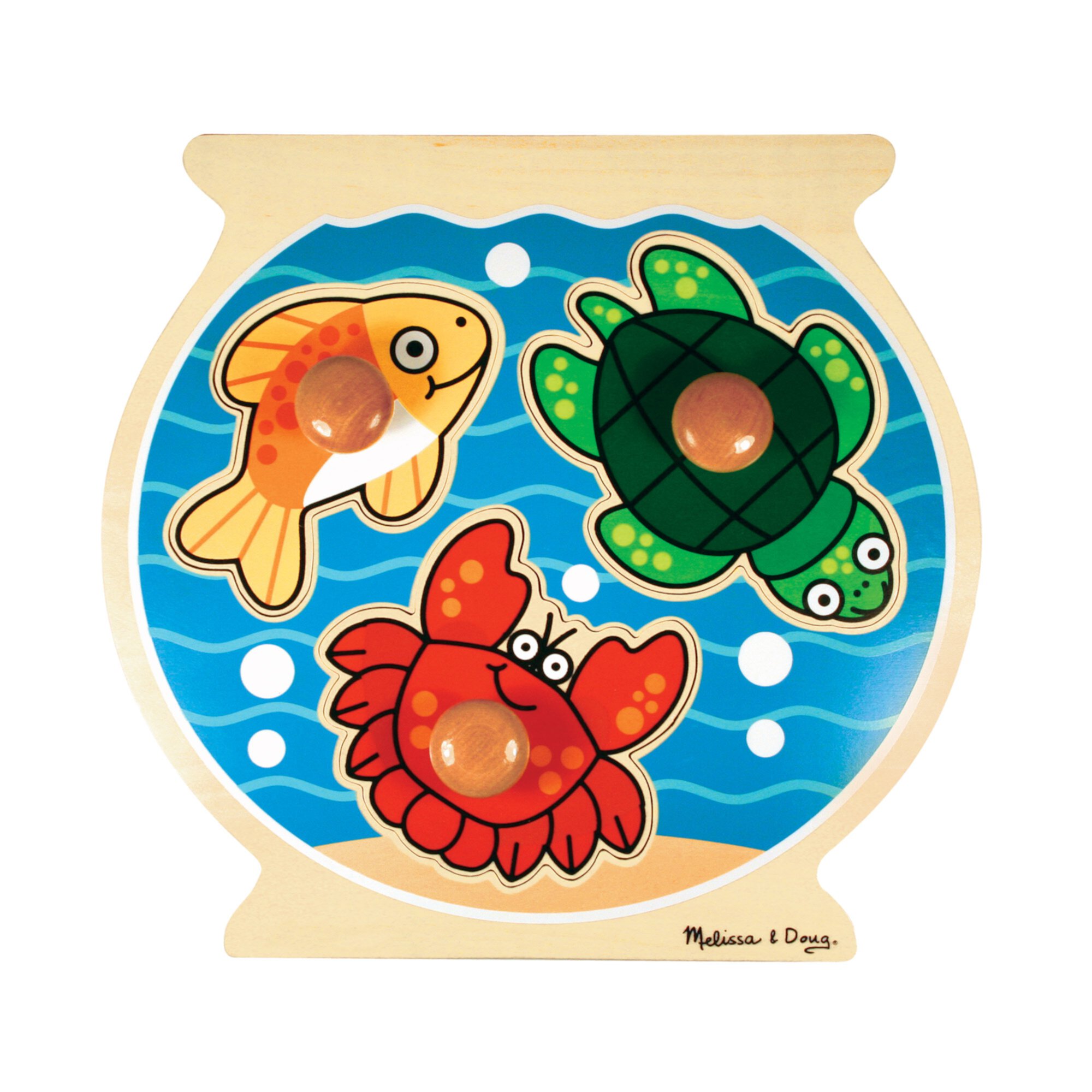 Melissa & Doug Fish Bowl Jumbo Peg Puzzle Melissa & Doug