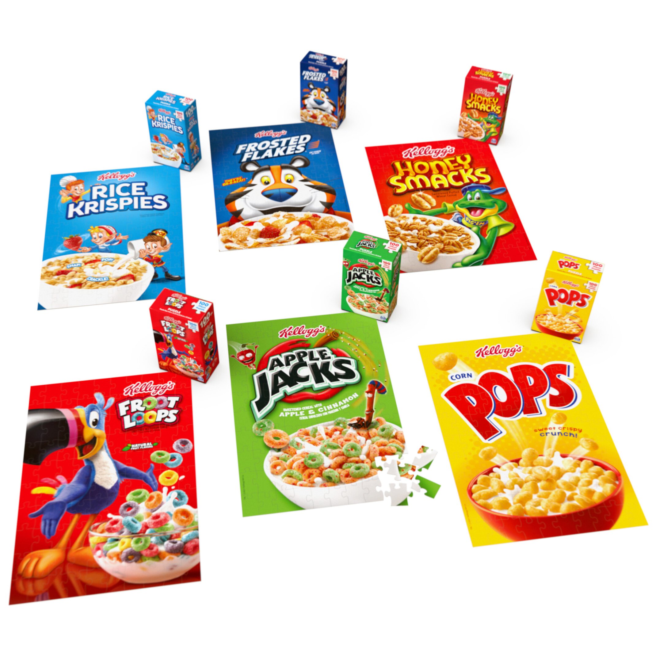 Kellogg's, Fun Pack Puzzles 6 Cereal Boxes Bundle, Aged 4 and up Spin Master Games