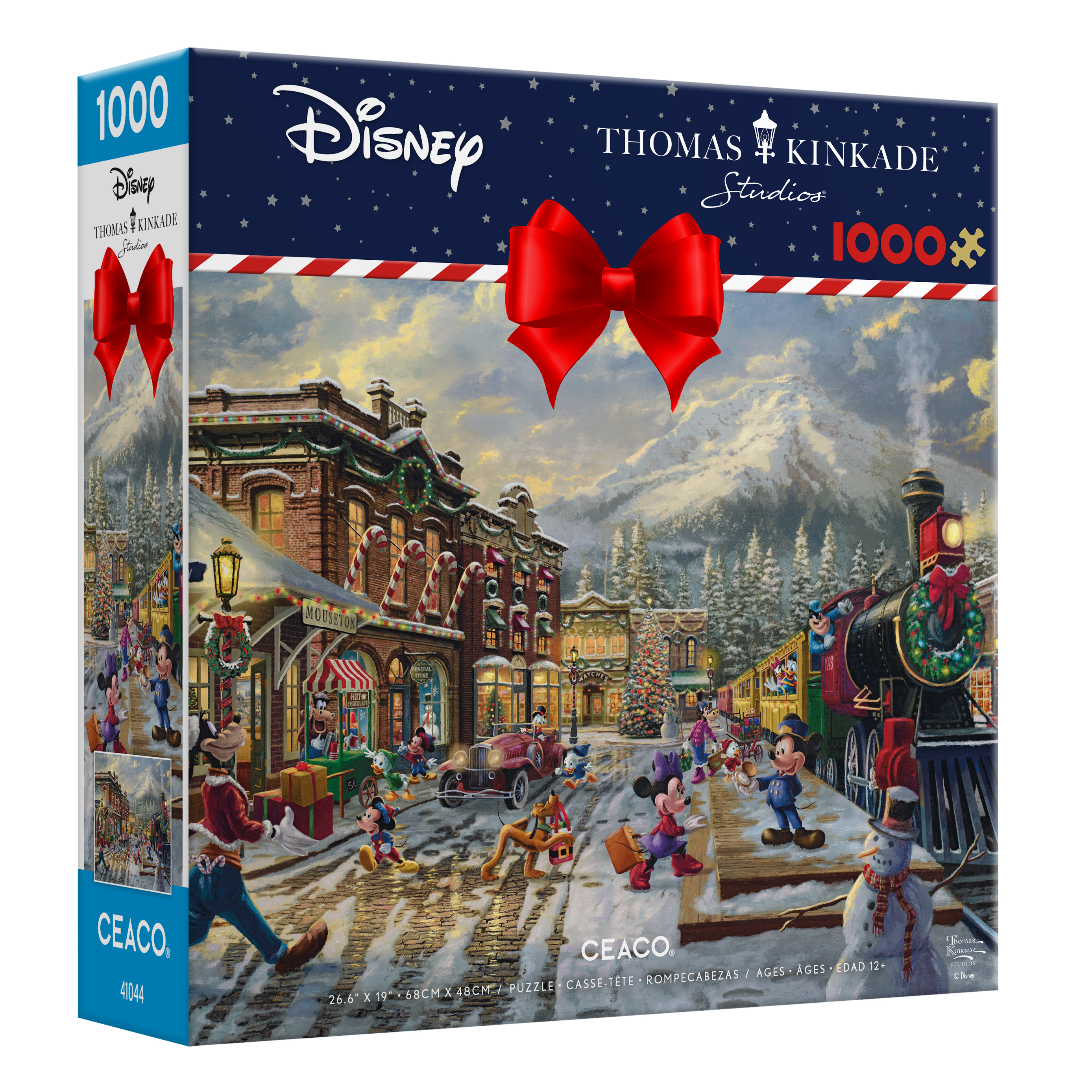 Ceaco 1000-Piece Thomas Kinkade Holiday Candy Cane Express Interlocking Jigsaw Puzzle Ceaco