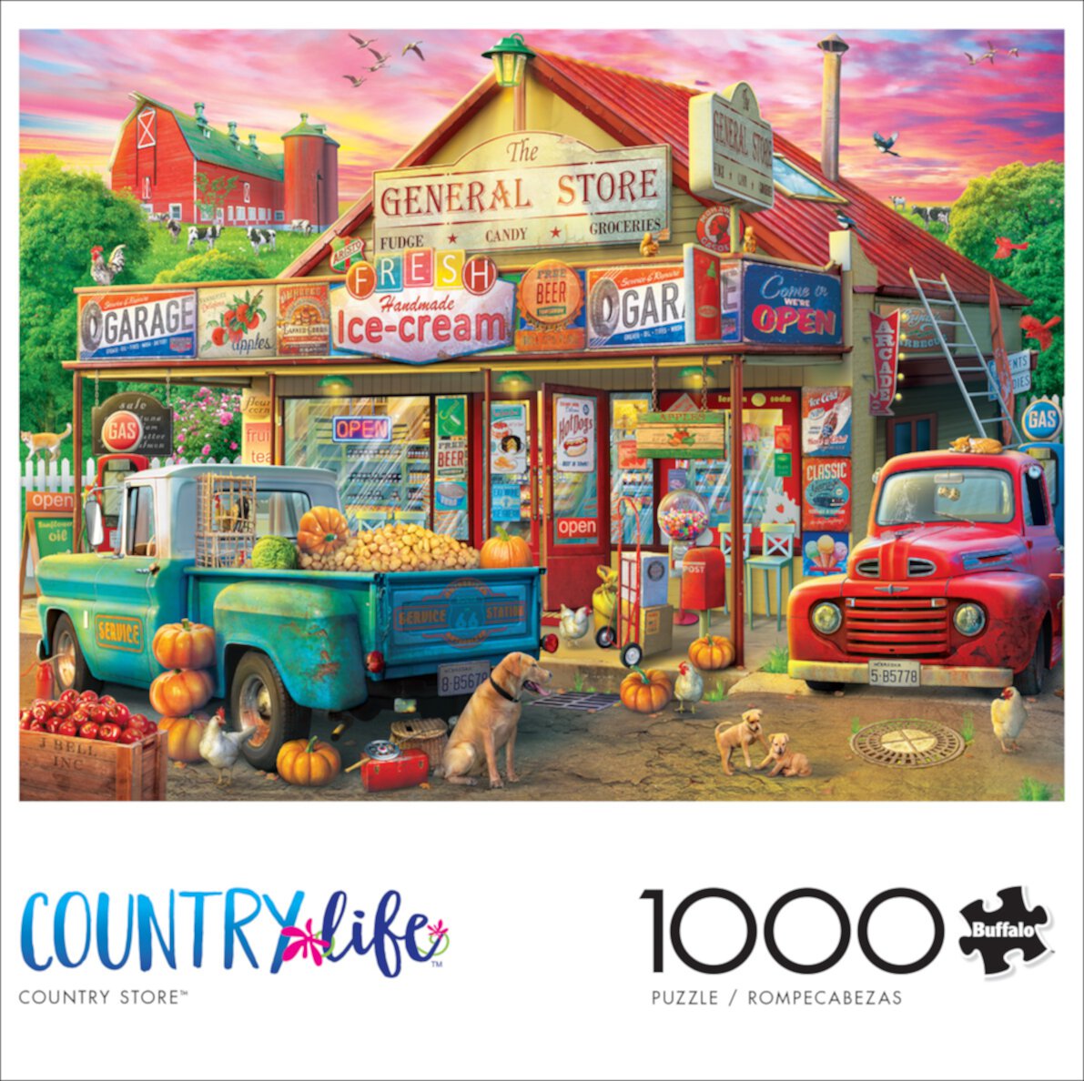 Buffalo Games 1000-Piece Country Life Country Store Jigsaw Puzzle Buffalo Games