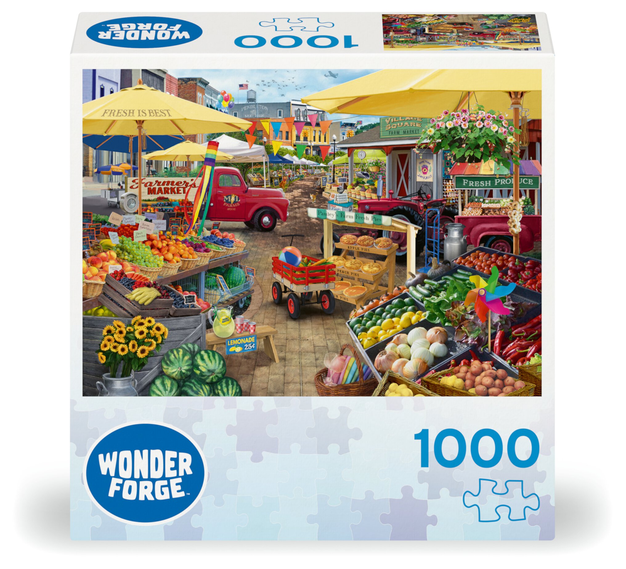 Ravensburger Wonder Forge Puzzle Series - Farmer's Market Day (2024), 1000 Piece Jigsaw Puzzle Ravensburger