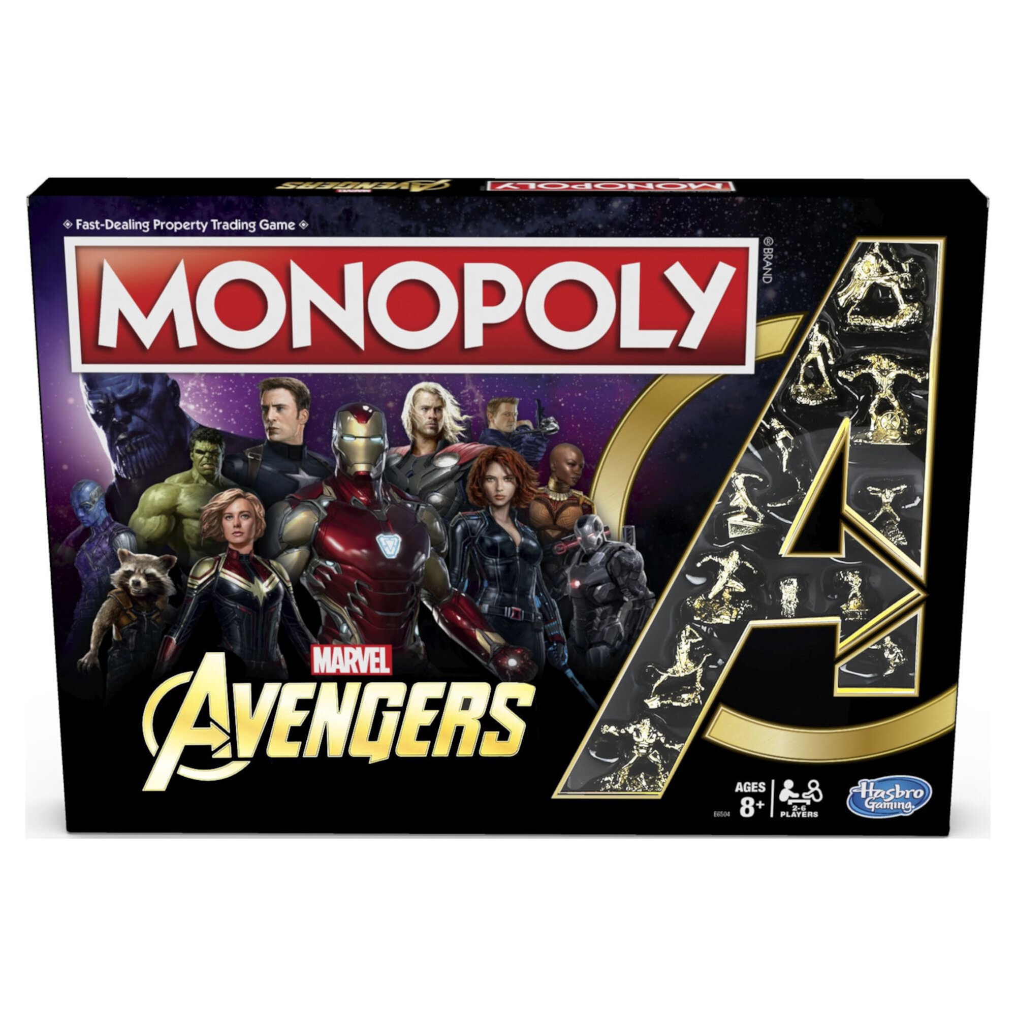 Monopoly Marvel Avengers Edition Board Game for Kids and Family Ages 8 and Up, 2-6 Players Monopoly