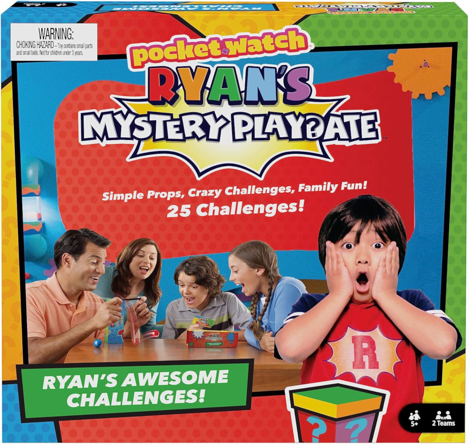 Mattel Games Ryan’s Mystery Playdate Family Challenge Game, Gift for 7 Years and Older Mattel