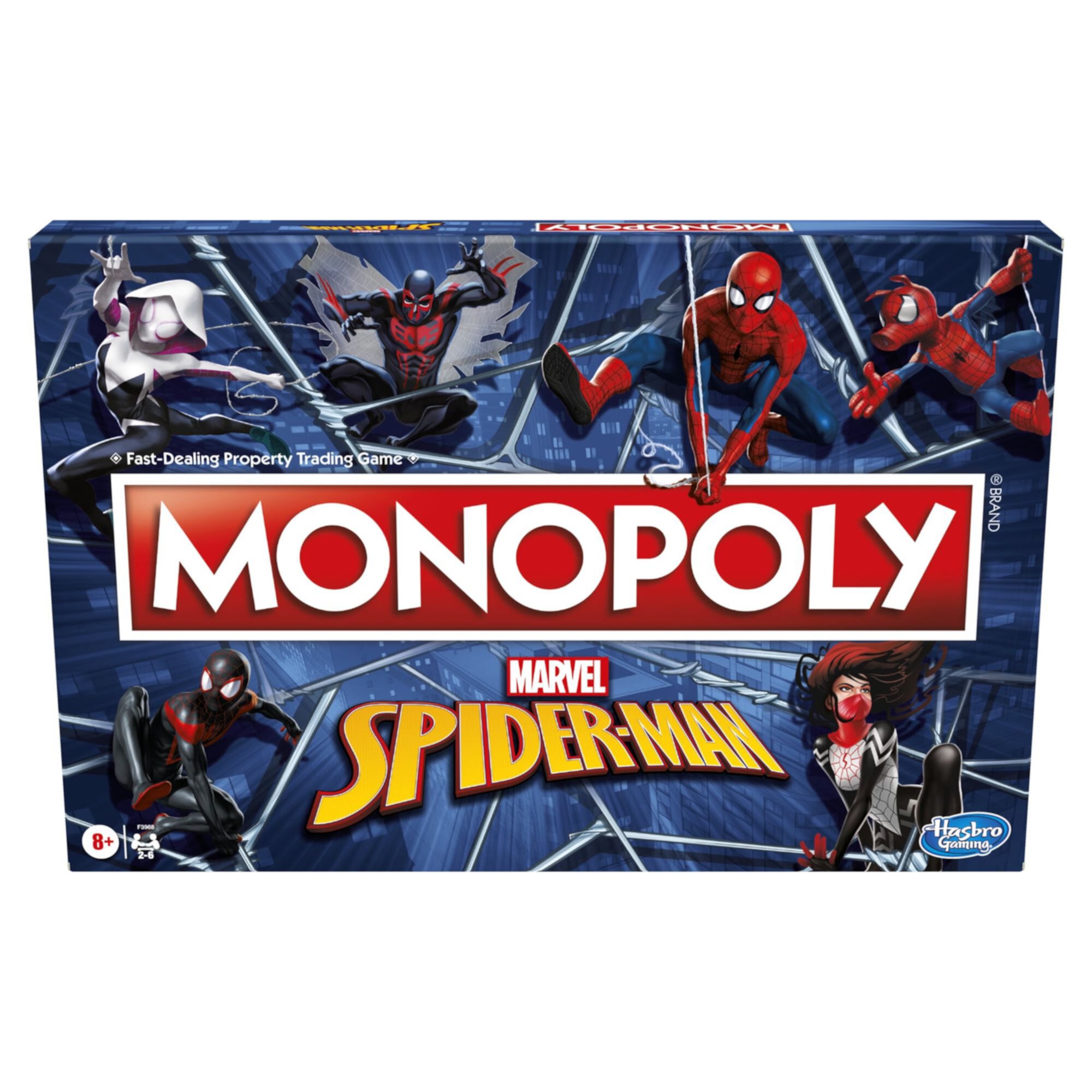 Monopoly: Marvel Spider-Man Edition Board Game for Kids and Family Ages 8 and Up, 2-6 Players Monopoly