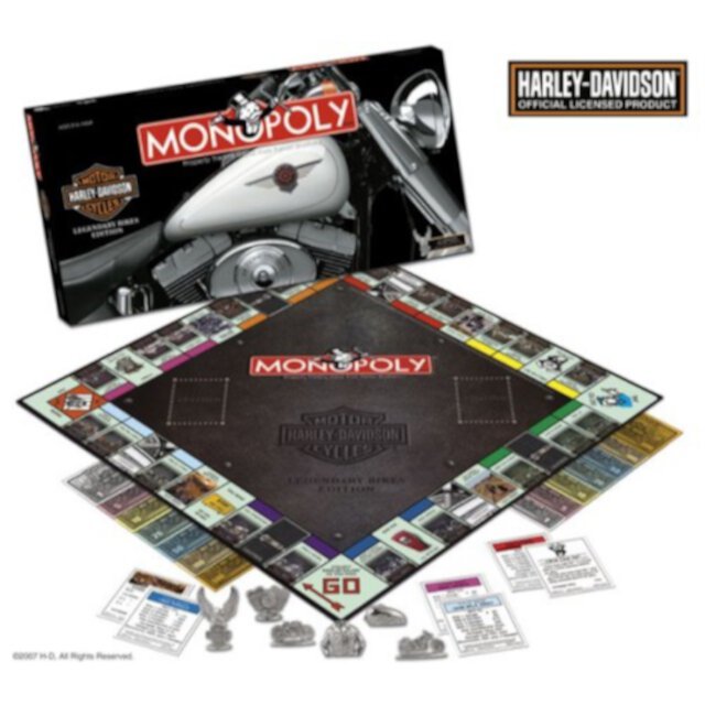 harley davidson legendary bikes edition monopoly game USAopoly