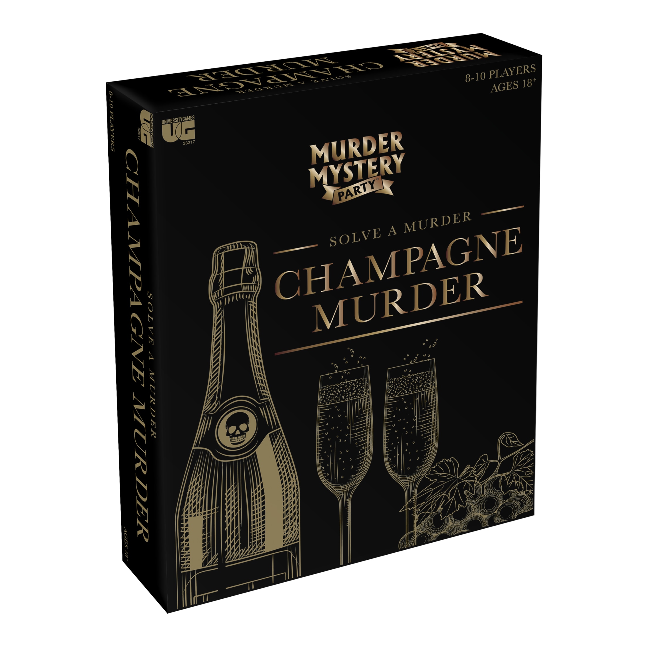 Murder Mystery Party: The Champagne Murder, for 8 Adult Players University Games