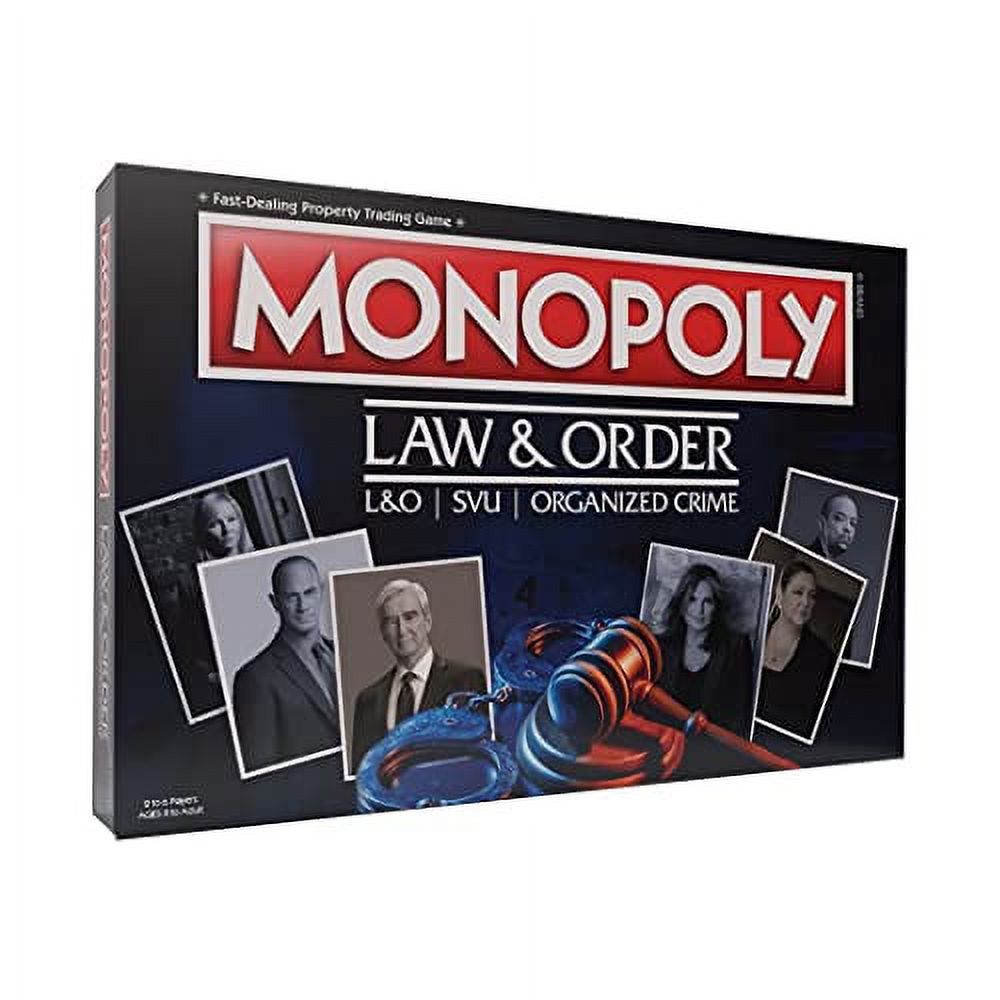 MONOPOLY: Law & Order | Buy, Sell, Trade Spaces Featuring Olivia Benson, Jack McCoy, Elliot Stabler, and more | Collectible Classic Monopoly Game | Officially-Licensed Law and Order Game & Merchandise Monopoly