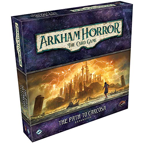 Arkham Horror The Card Game Path to Carcosa Deluxe EXPANSION | Horror Game | Mystery Game | Cooperative Card Game | Ages 14+ | 1-2 Players | Average Playtime 1-2 Hours | Made by Fantasy Flig Fantasy Flight Games