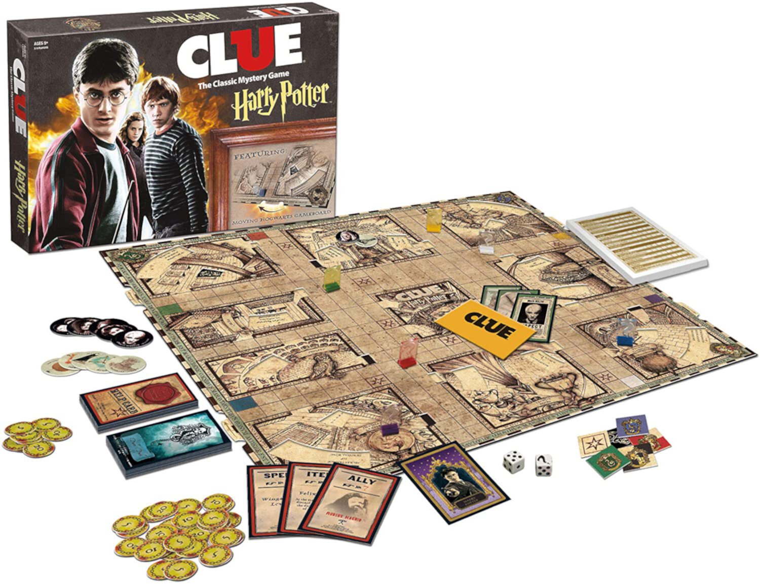 Harry Series Wizarding World Mystery Board Game for 3-5 Players, Kids Ages 8 and Up CLUE