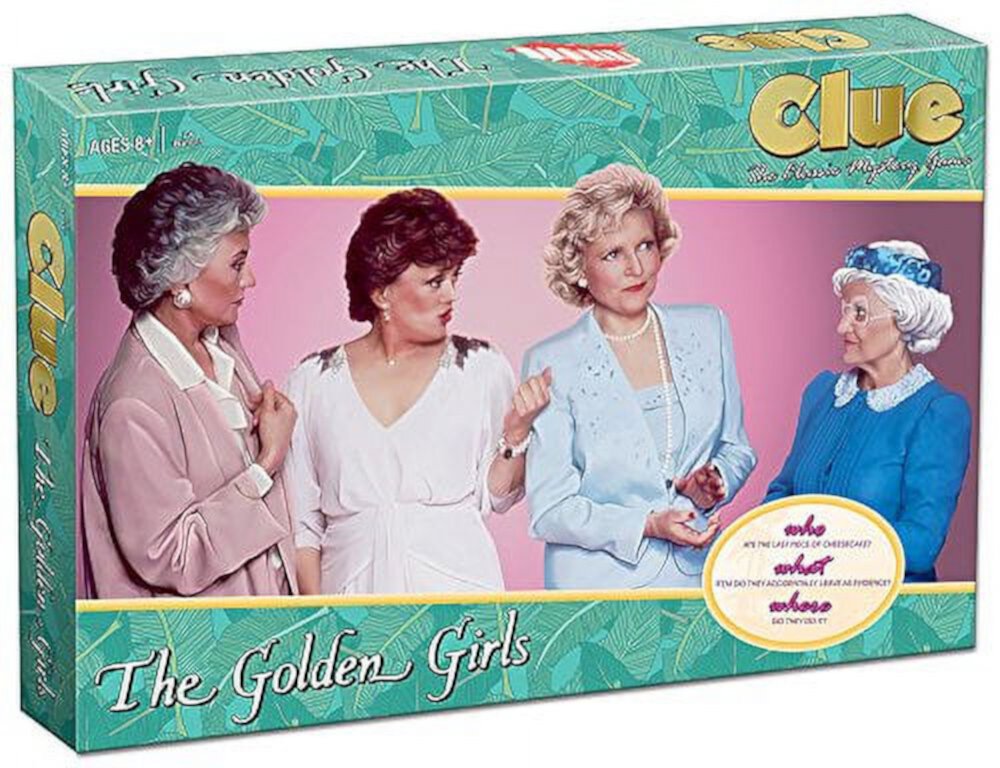 Clue The Golden Girls Board Game | Golden Girls TV Show Themed Game | Solve The Mystery of Who Ate The Lastpiece Of Cheesecake |Officially Licensed Golden Girls Merchandise | Themed Clue Mystery Game CLUE