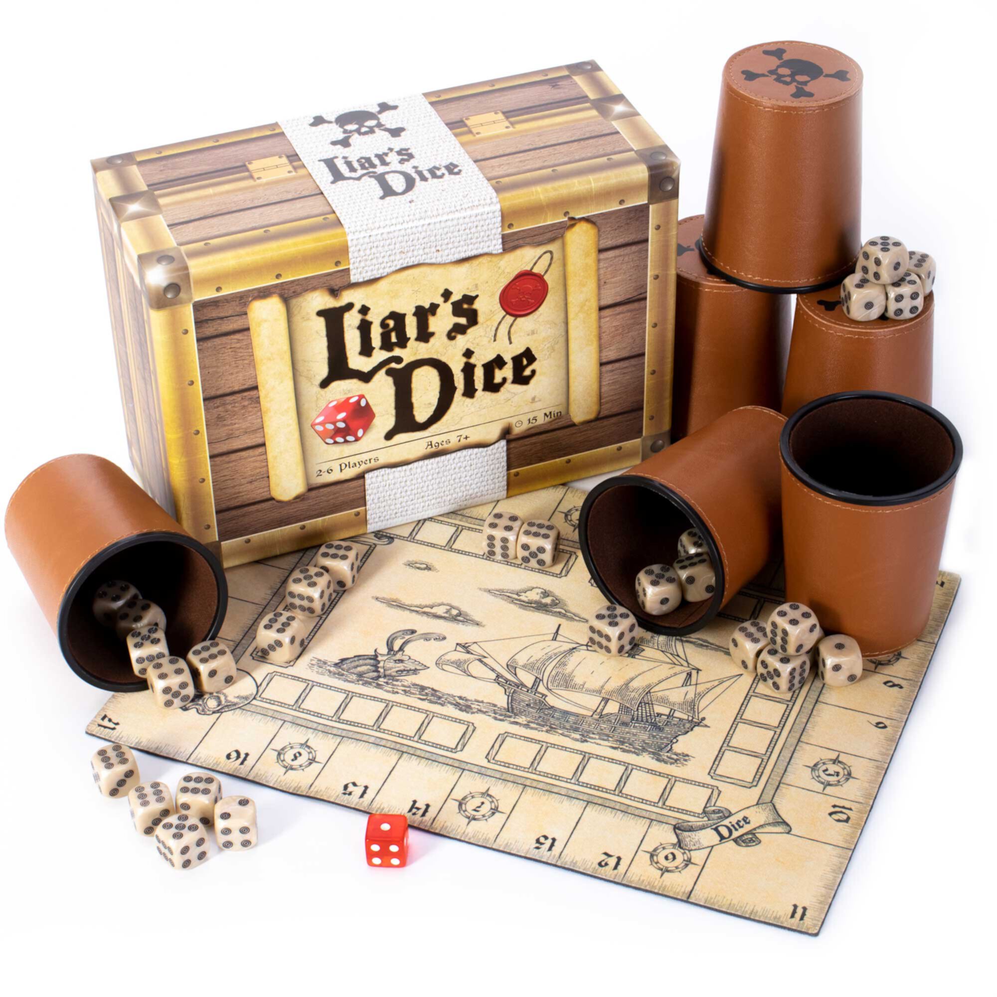 Brybelly GDIC-2208 9.25 x 6.25 x 4 in. Liars Dice Brybelly