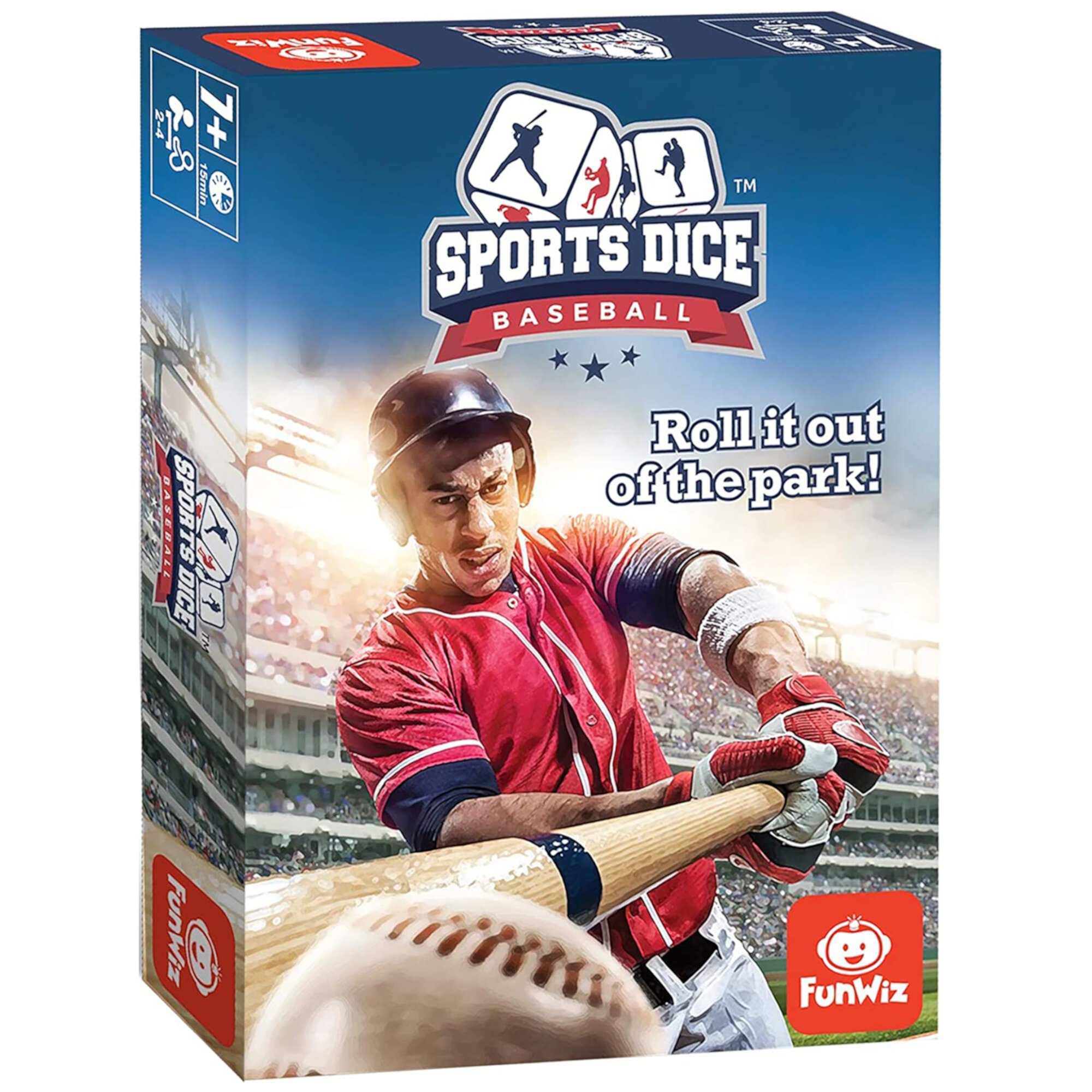 FoxMind Games: Sports Dice, Baseball, Roll it out of the Park, Easy to Learn, Fun to Play, Play with Up to 4 Players, For Ages 7+ FoxMind