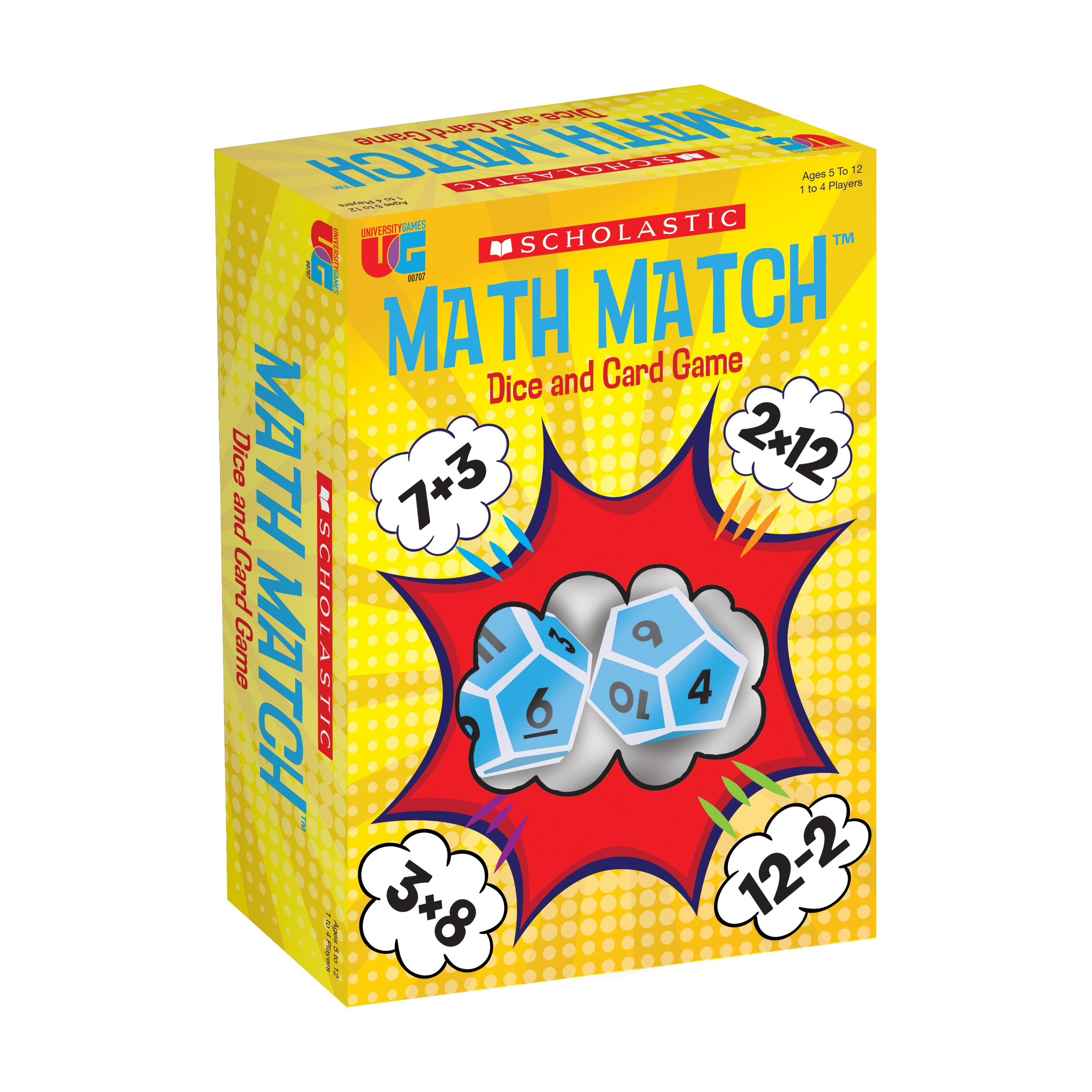 Scholastic Math Match Card and Dice Game University Games