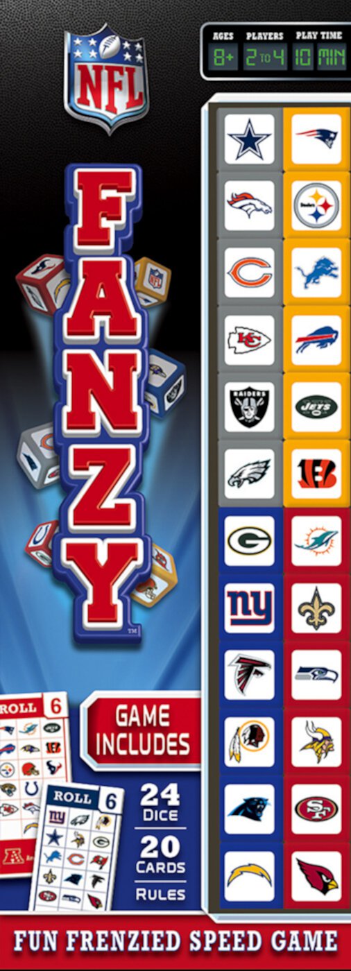 MasterPieces Officially Licensed Family Game - NFL Fanzy Dice Game MasterPieces