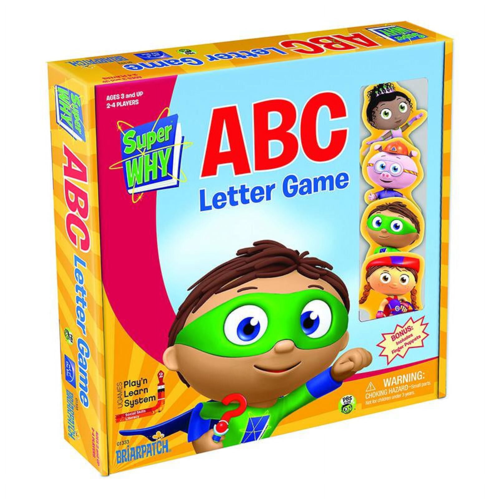 Настольная игра Super Why! ABC для изучения алфавита, 2-4 игрока, от 3 лет University Games