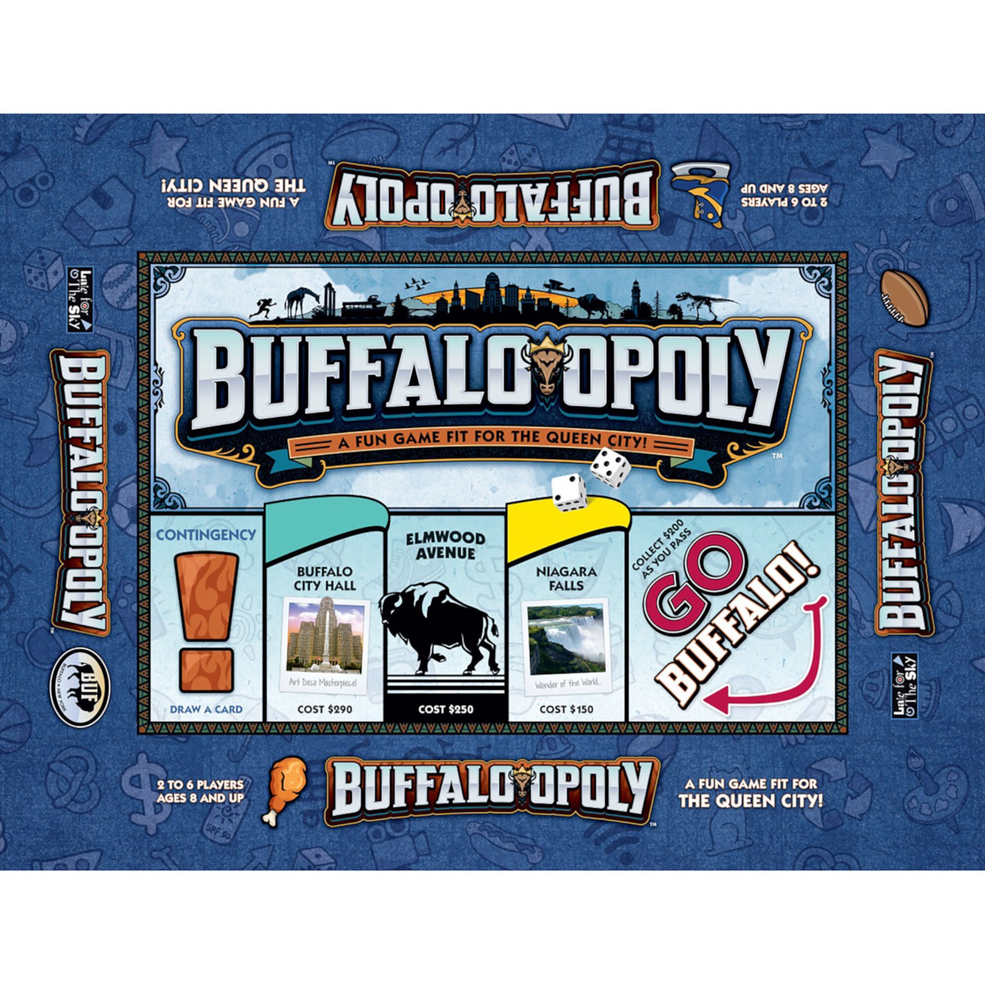 Интересная и познавательная семейная настольная игра Buffalo-Opoly для 2-6 игроков Late For The Sky