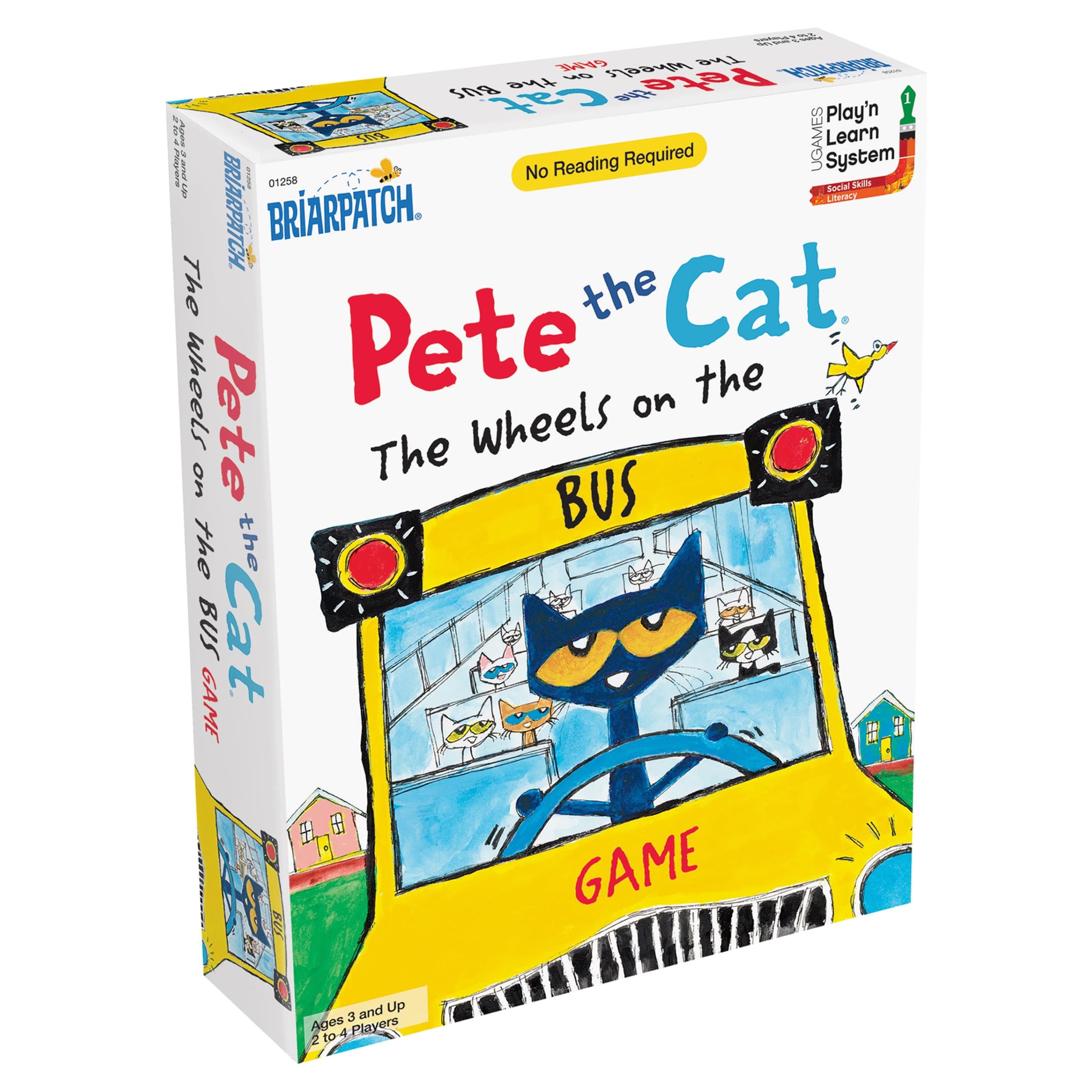 Briarpatch | Pete the Cat Wheels on the Bus Game, Ages 3+ University Games