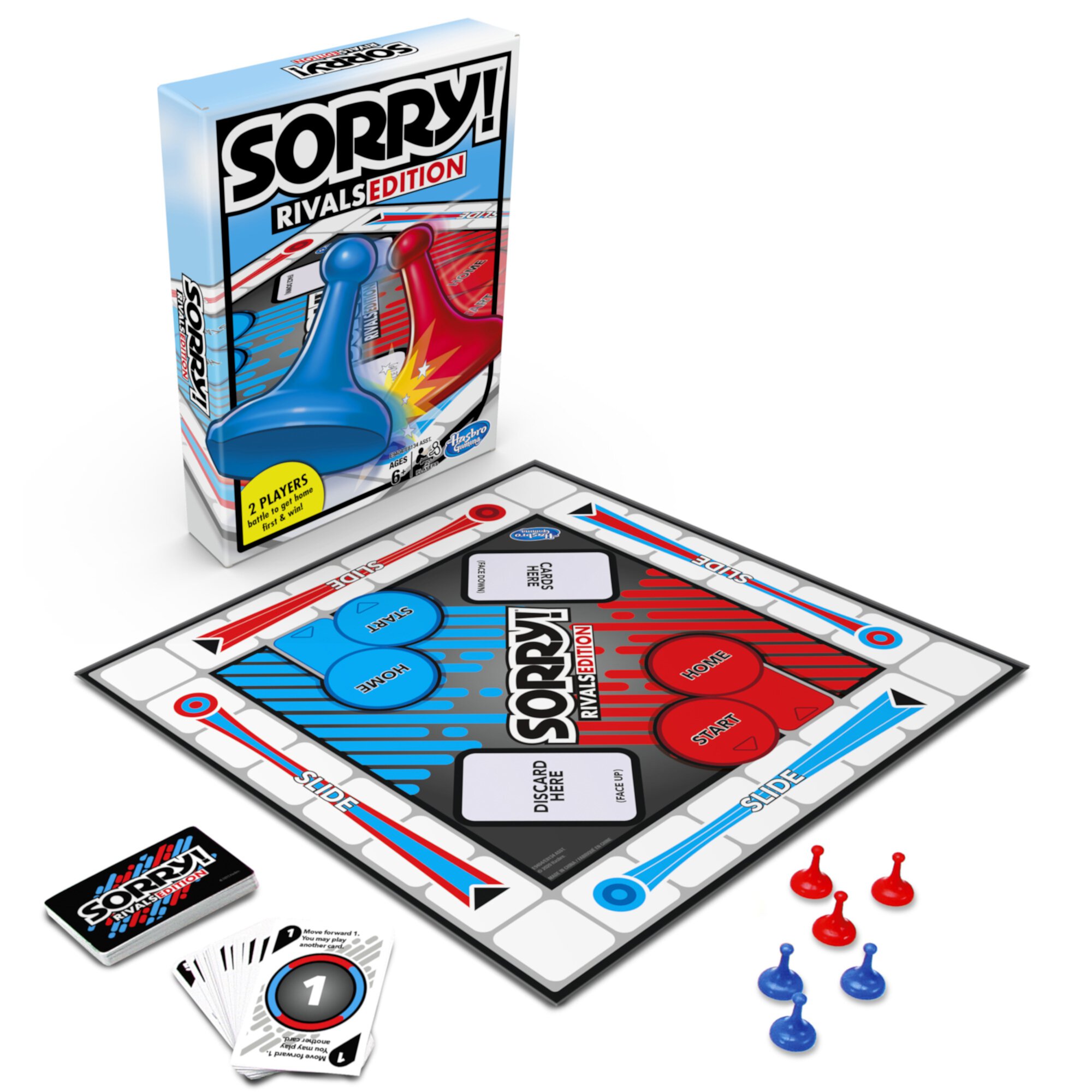 Sorry! Rivals Edition Board Game; 2 Player Game HASBRO