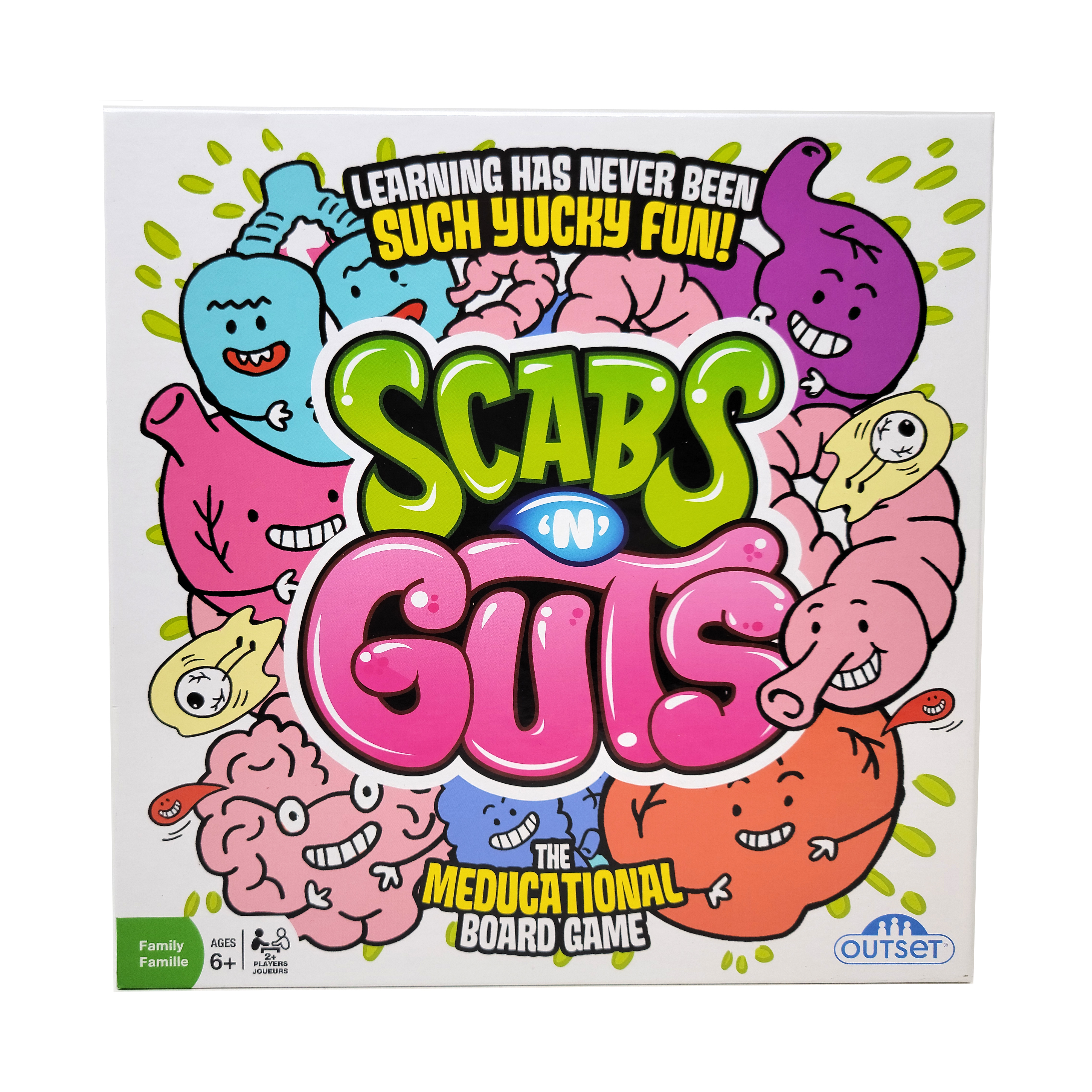 Outset Media Scabs 'N' Guts - The Meducational Board Game Outset Media