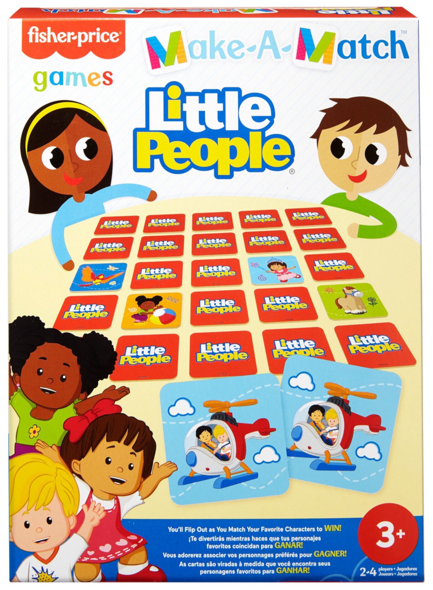 Make-A-Match Little People Card Game Mattel