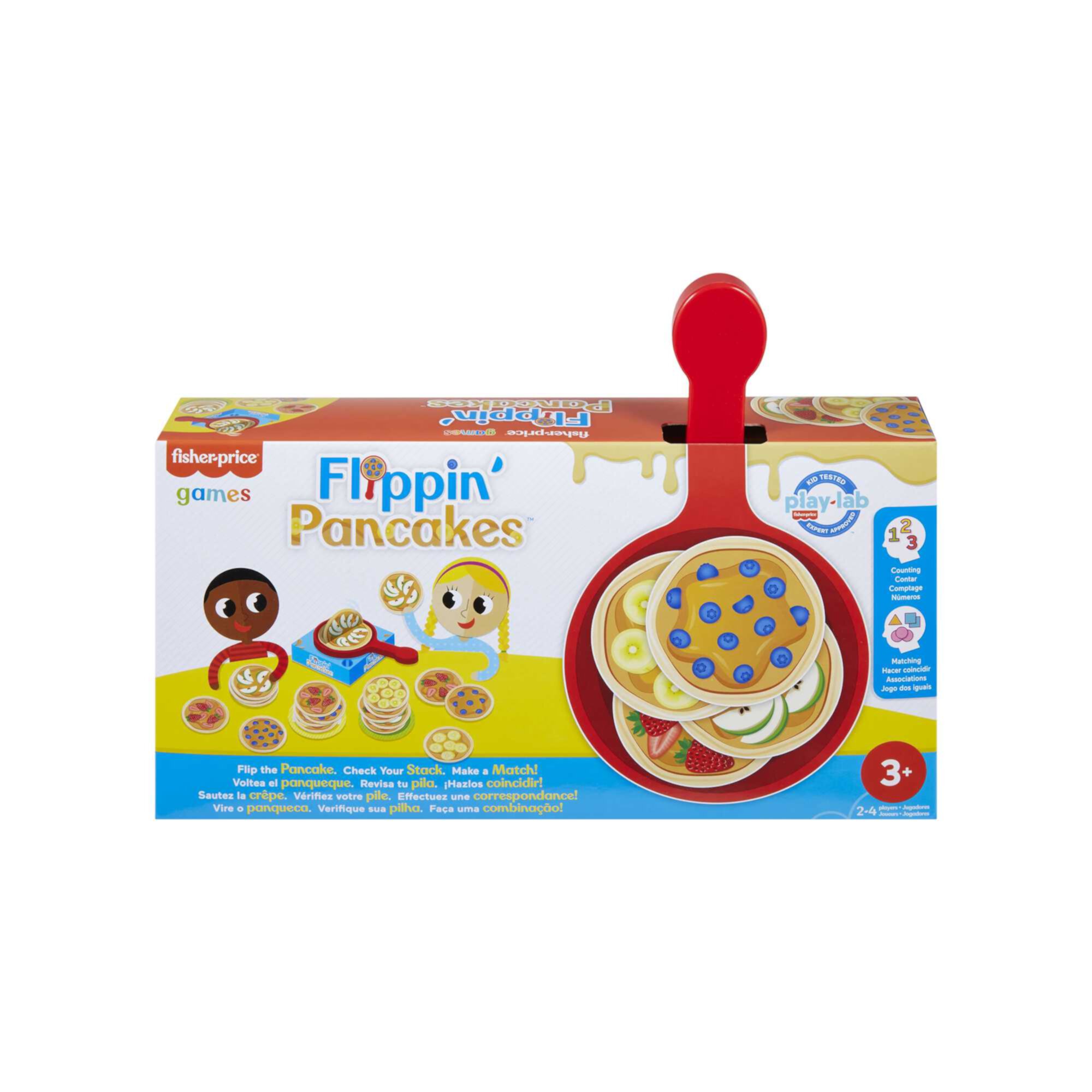 Fisher-Price Flippin’ Pancakes Kids Game, Family Game for Game Night, Simple Counting & Matching Fisher-Price