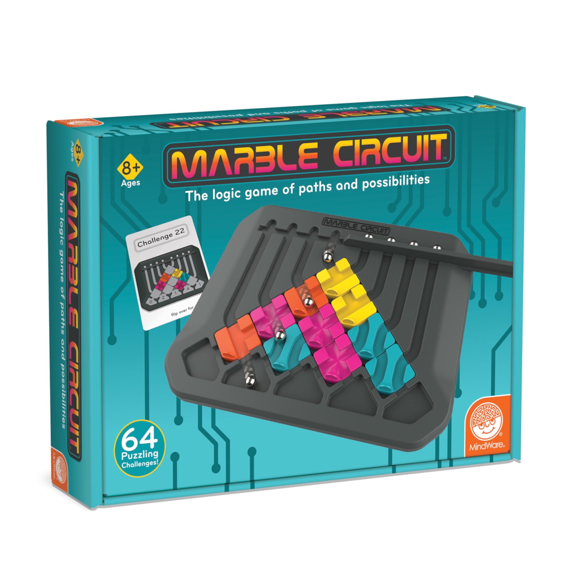 MindWare Marble Circuit Puzzle: An Engaging Challenge of Logic and Creativity with Endless Pathways for Marble Adventures! MindWare